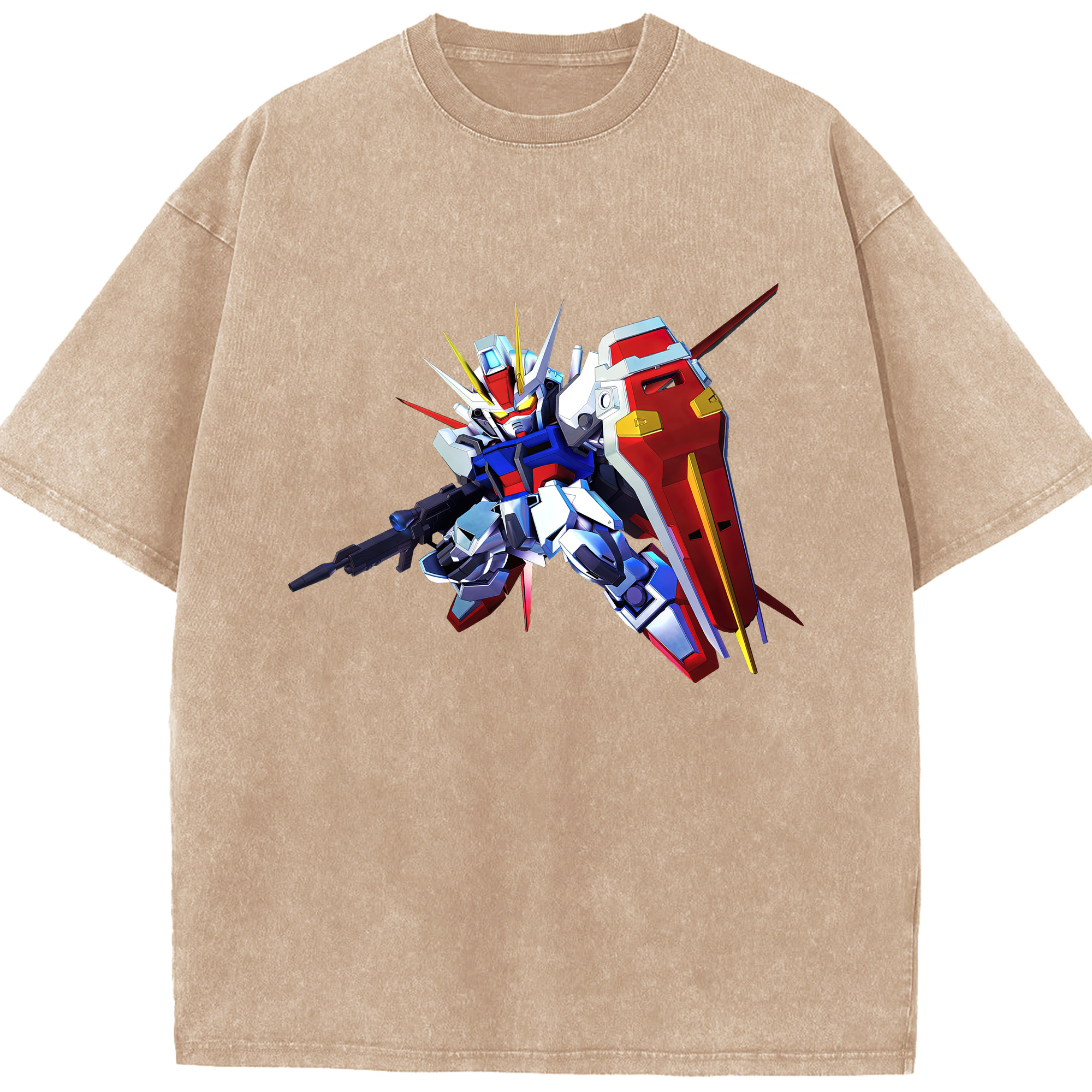 （画像用） 機動戦士ガンダム Mobile Suit Gundam 綿100% ヴィンテージ風 半袖Tシャツ（フロントプリント）