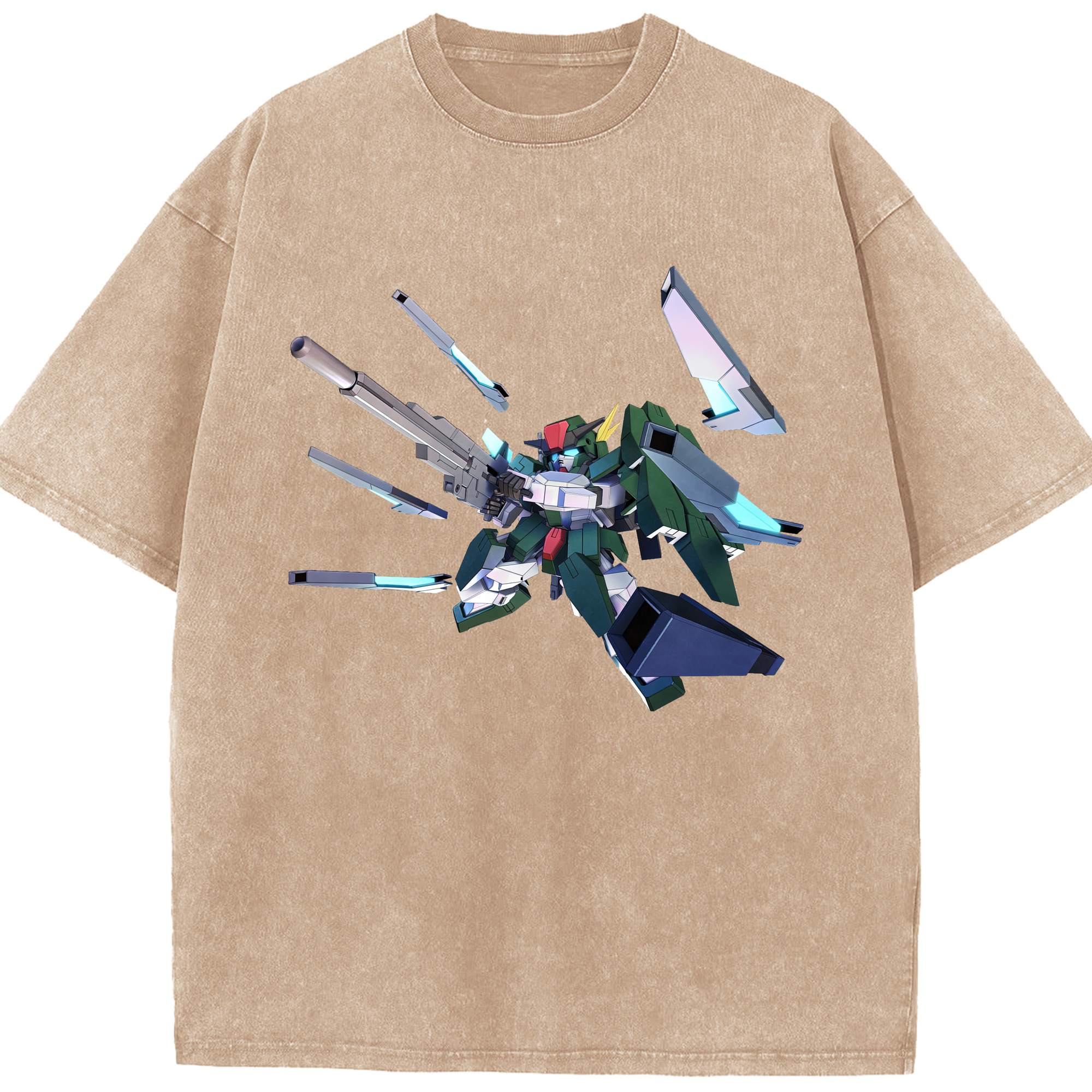 （画像用） 機動戦士ガンダム Mobile Suit Gundam 綿100% ヴィンテージ風 半袖Tシャツ（フロントプリント）