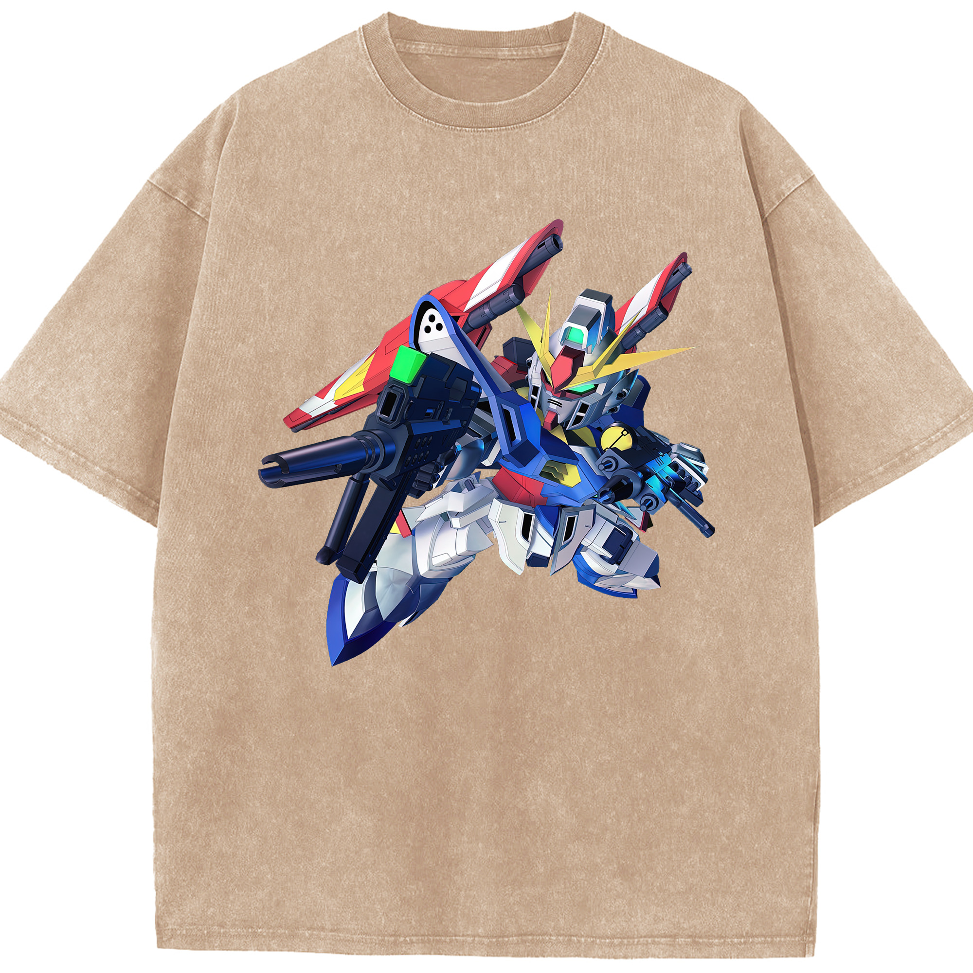 （画像用） 機動戦士ガンダム Mobile Suit Gundam 綿100% ヴィンテージ風 半袖Tシャツ（フロントプリント）