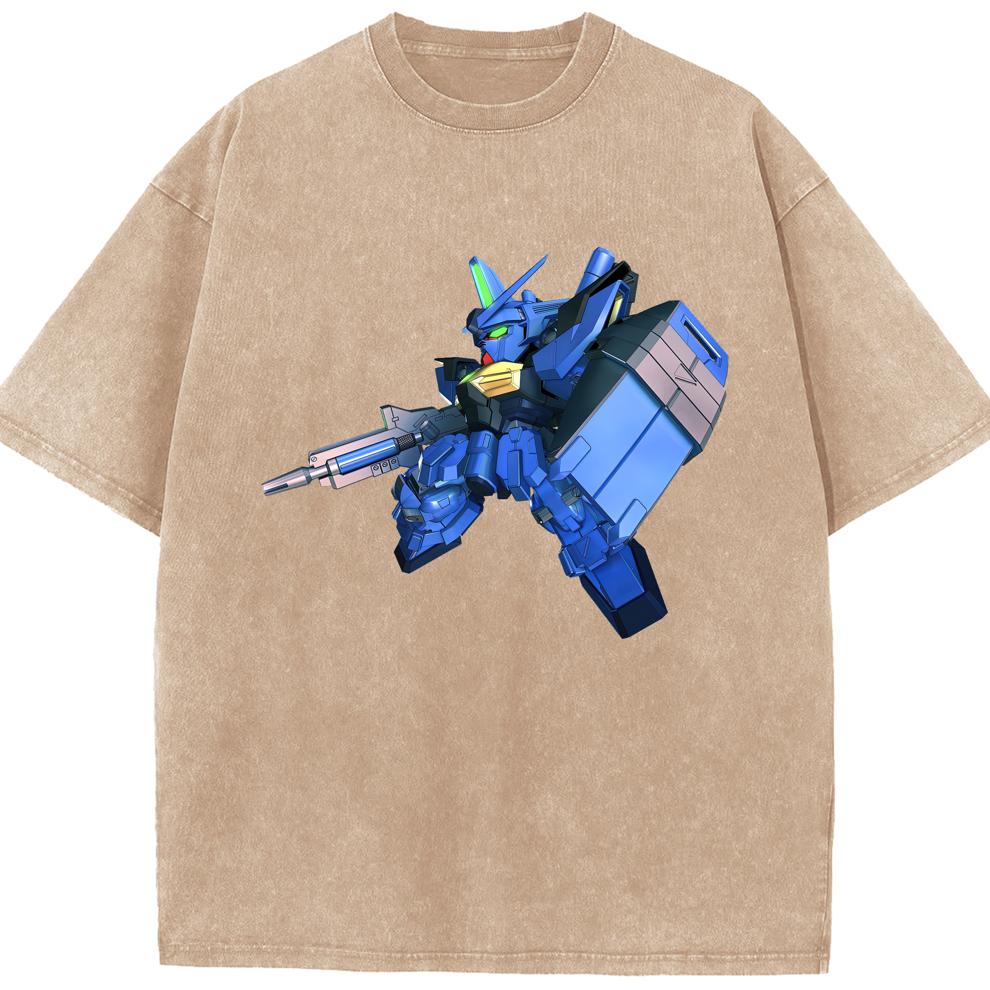 （画像用） 機動戦士ガンダム Mobile Suit Gundam 綿100% ヴィンテージ風 半袖Tシャツ（フロントプリント）