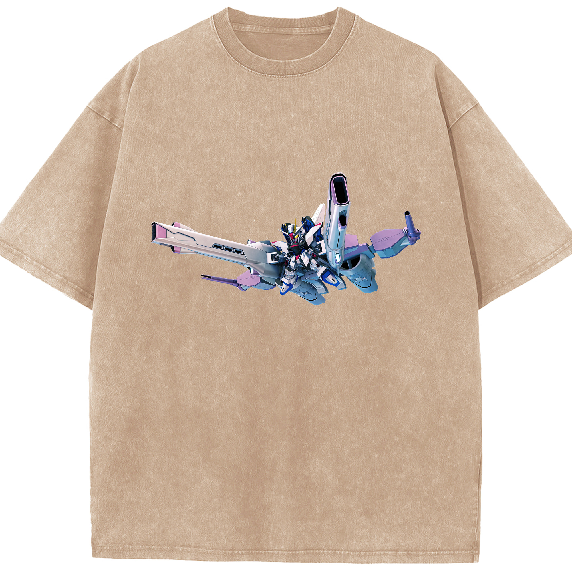 （画像用） 機動戦士ガンダム Mobile Suit Gundam 綿100% ヴィンテージ風 半袖Tシャツ（フロントプリント）