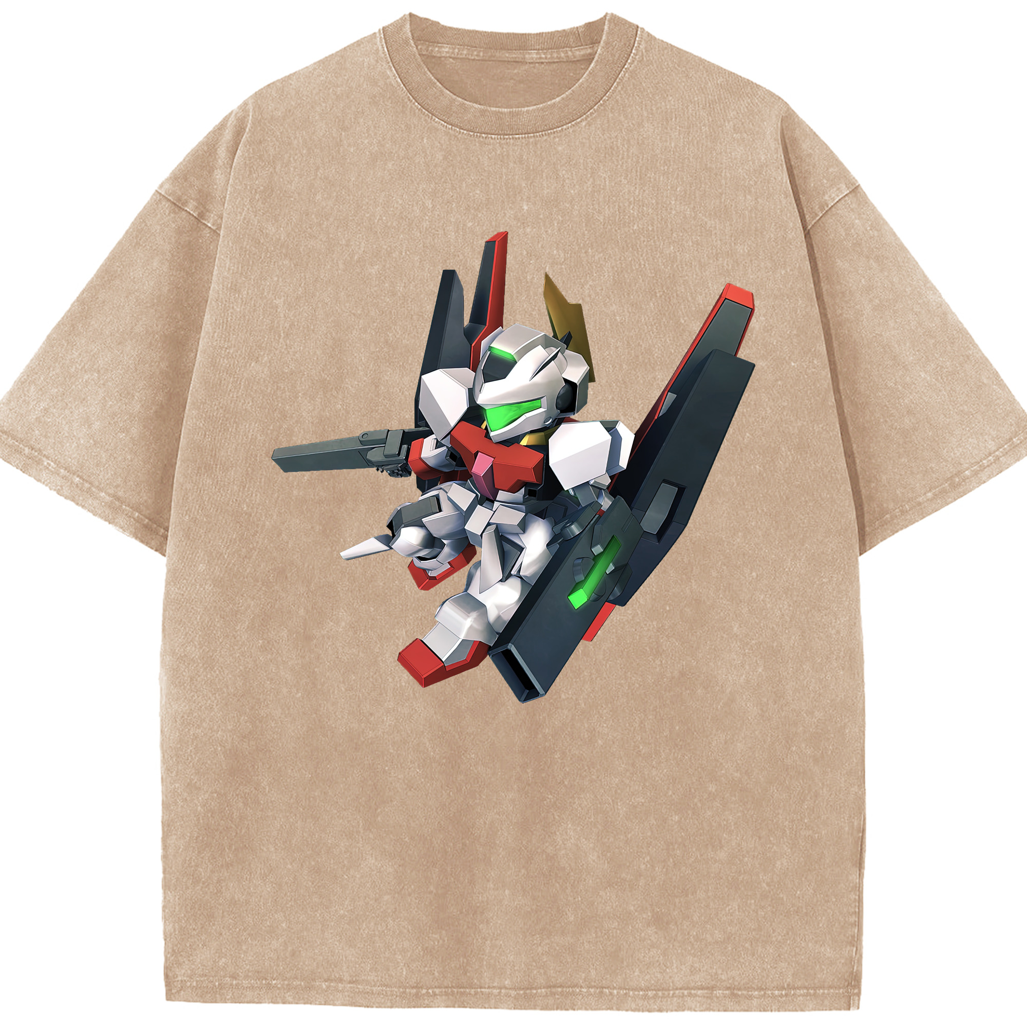 （画像用） 機動戦士ガンダム Mobile Suit Gundam 綿100% ヴィンテージ風 半袖Tシャツ（フロントプリント）