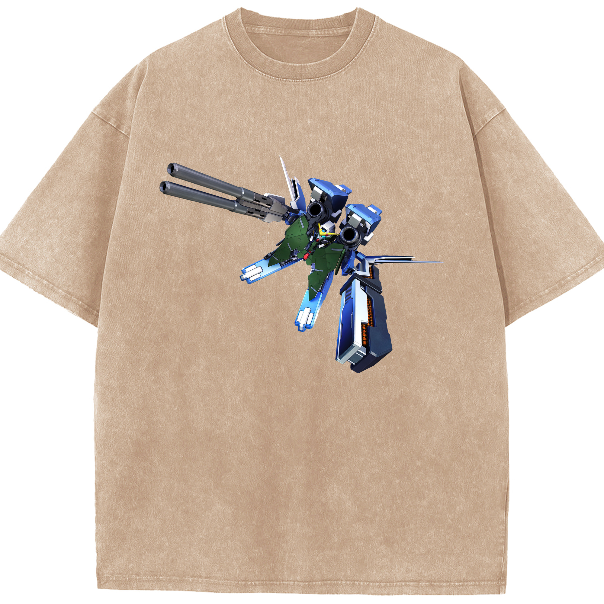 （画像用） 機動戦士ガンダム Mobile Suit Gundam 綿100% ヴィンテージ風 半袖Tシャツ（フロントプリント）