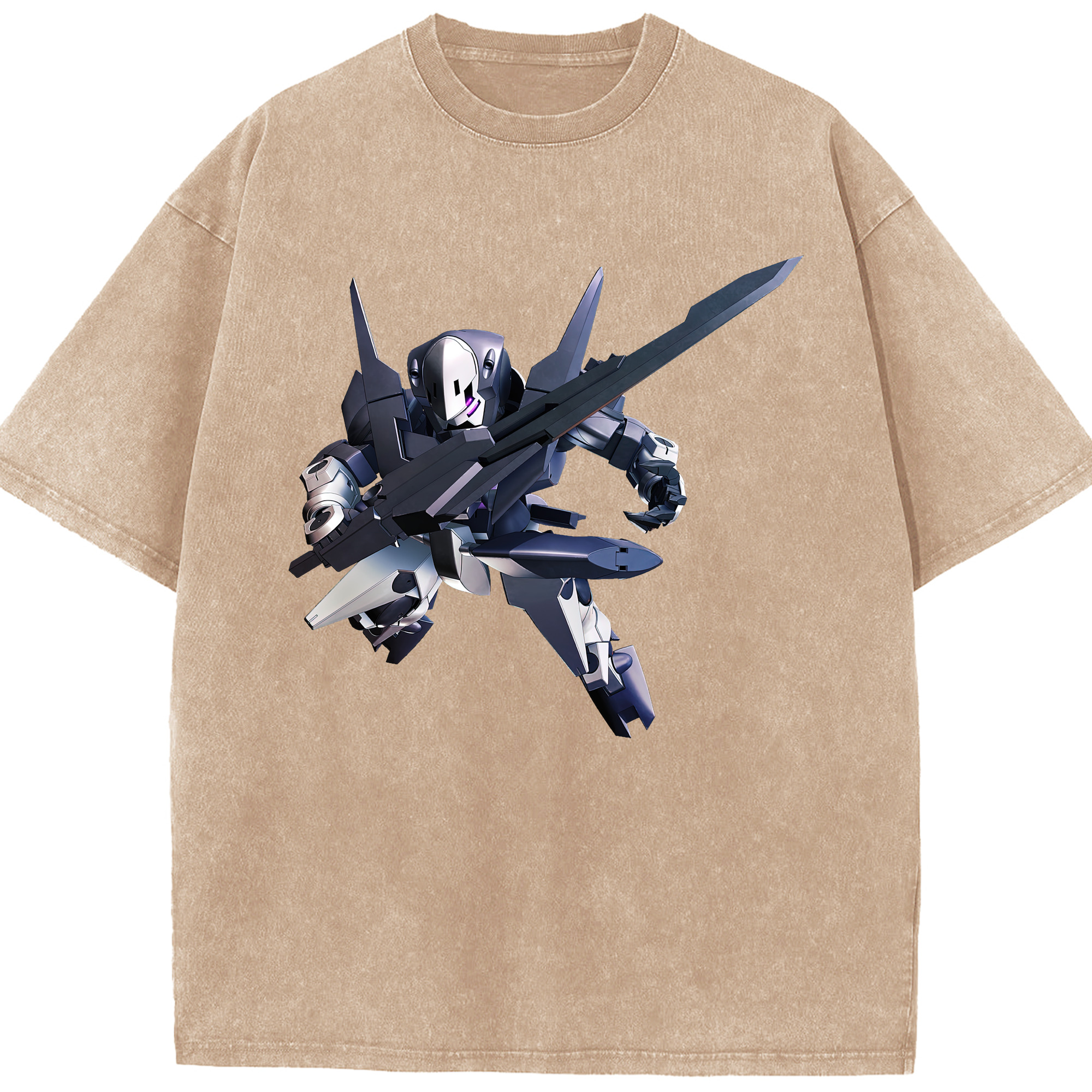（画像用） 機動戦士ガンダム Mobile Suit Gundam 綿100% ヴィンテージ風 半袖Tシャツ（フロントプリント）
