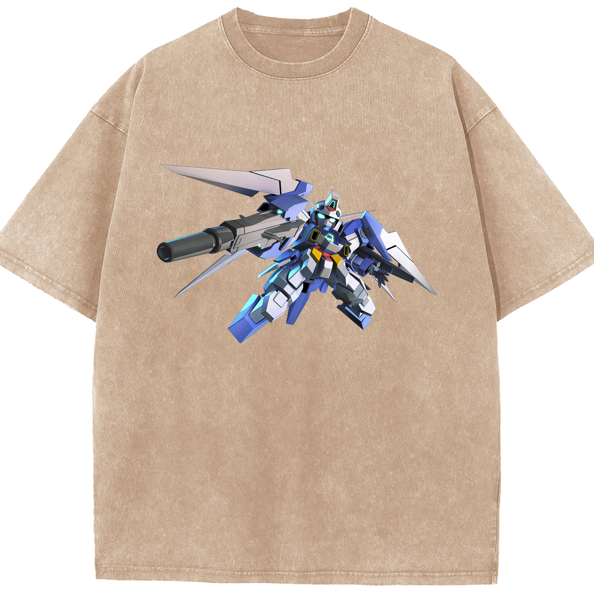 （画像用） 機動戦士ガンダム Mobile Suit Gundam 綿100% ヴィンテージ風 半袖Tシャツ（フロントプリント）