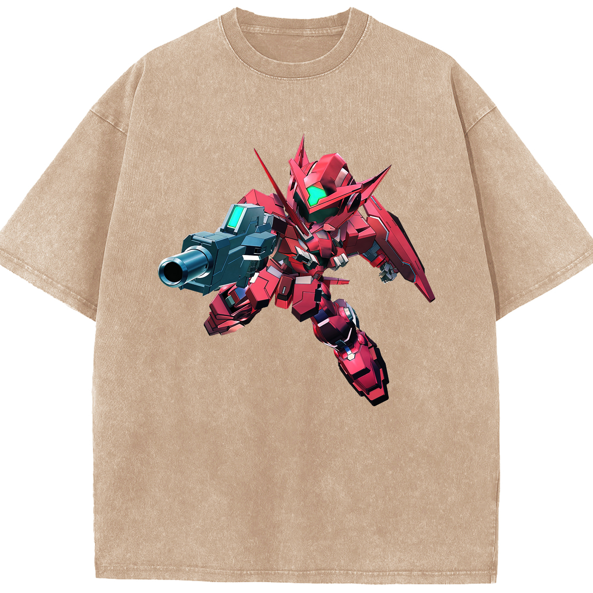 （画像用） 機動戦士ガンダム Mobile Suit Gundam 綿100% ヴィンテージ風 半袖Tシャツ（フロントプリント）