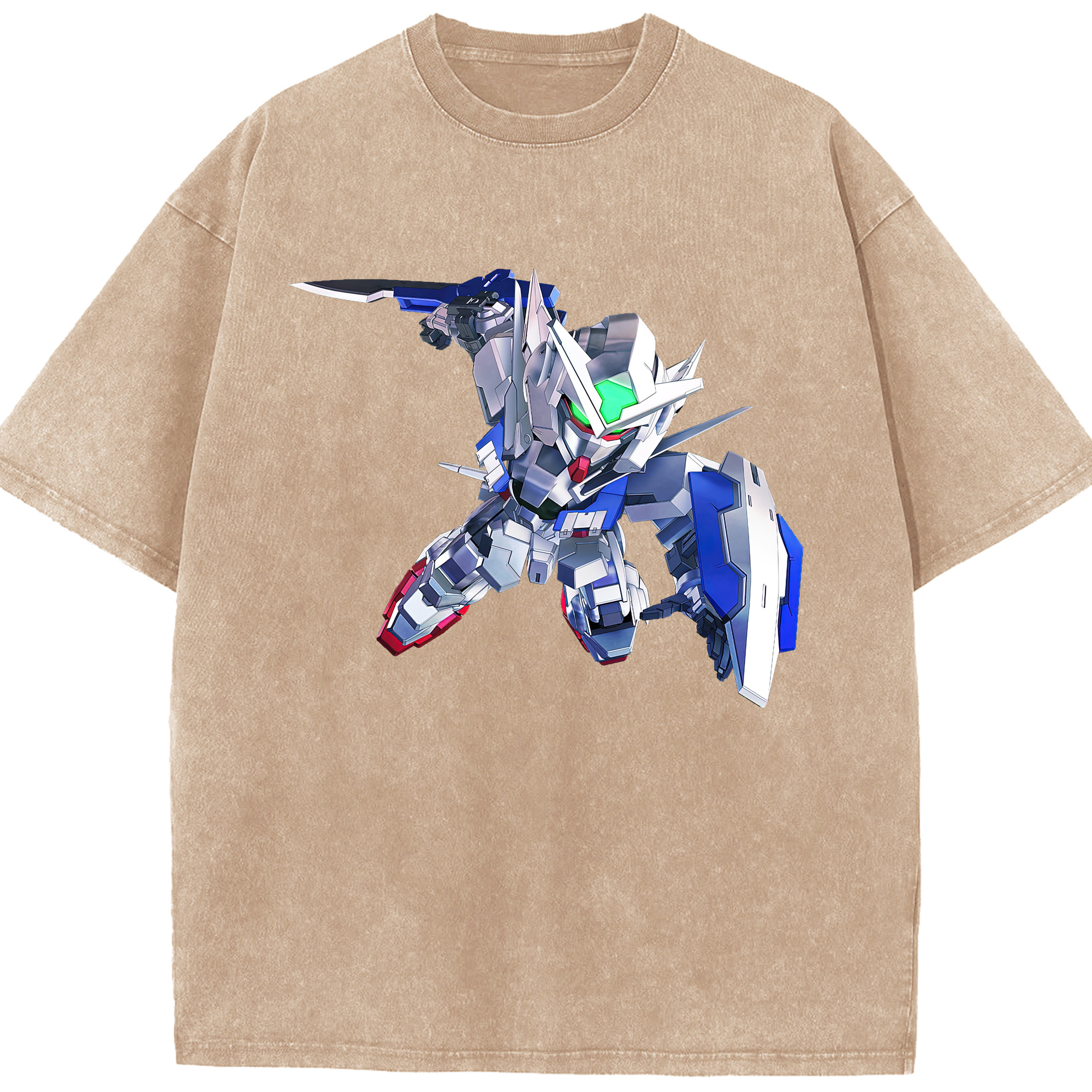 （画像用） 機動戦士ガンダム Mobile Suit Gundam 綿100% ヴィンテージ風 半袖Tシャツ（フロントプリント）