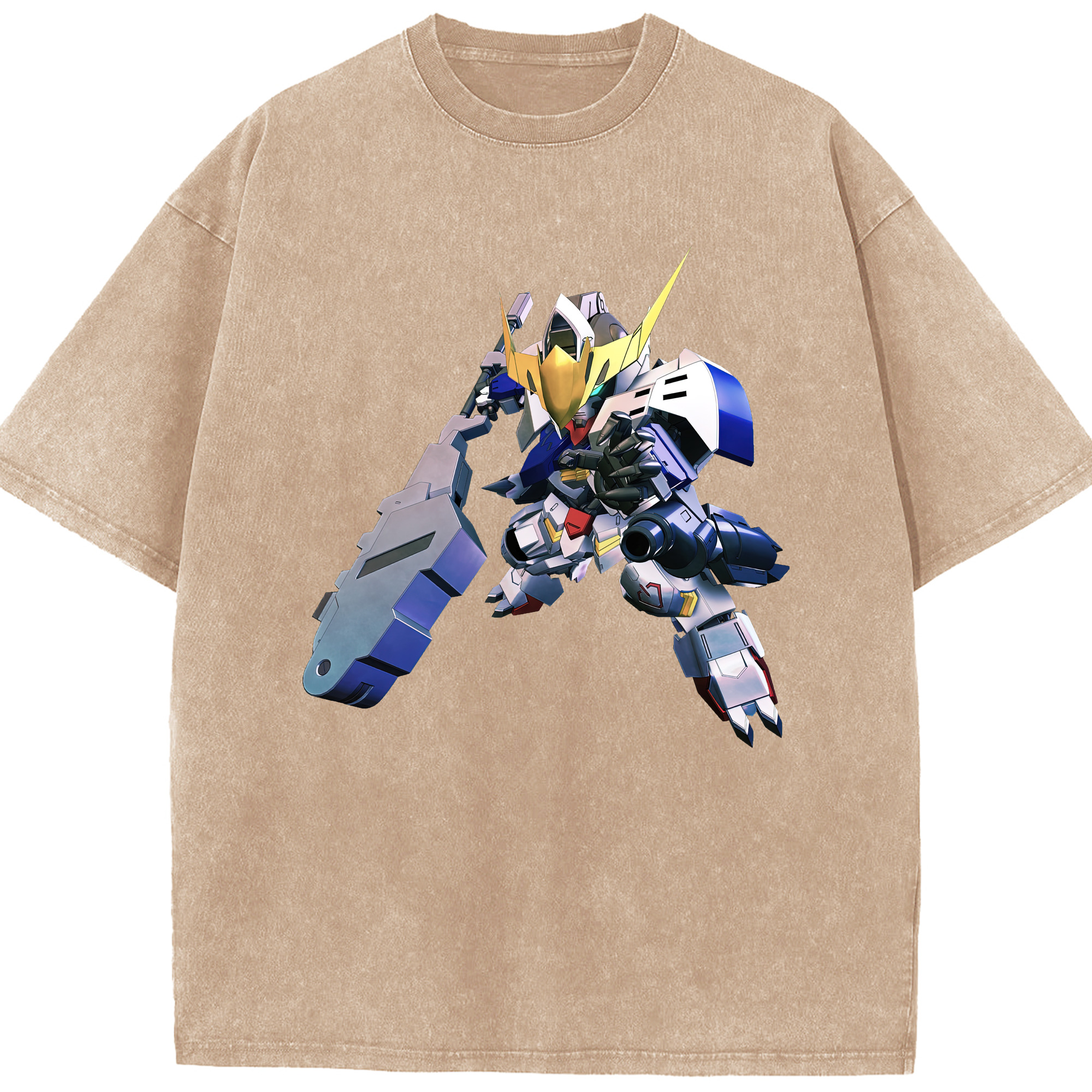 （画像用） 機動戦士ガンダム Mobile Suit Gundam 綿100% ヴィンテージ風 半袖Tシャツ（フロントプリント）