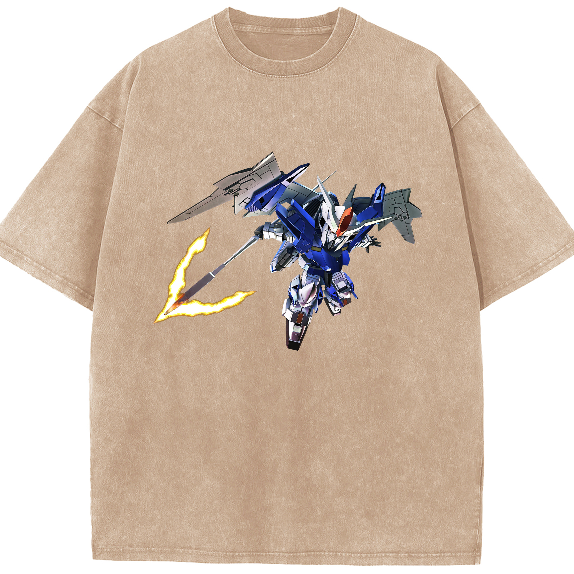 （画像用） 機動戦士ガンダム Mobile Suit Gundam 綿100% ヴィンテージ風 半袖Tシャツ（フロントプリント）