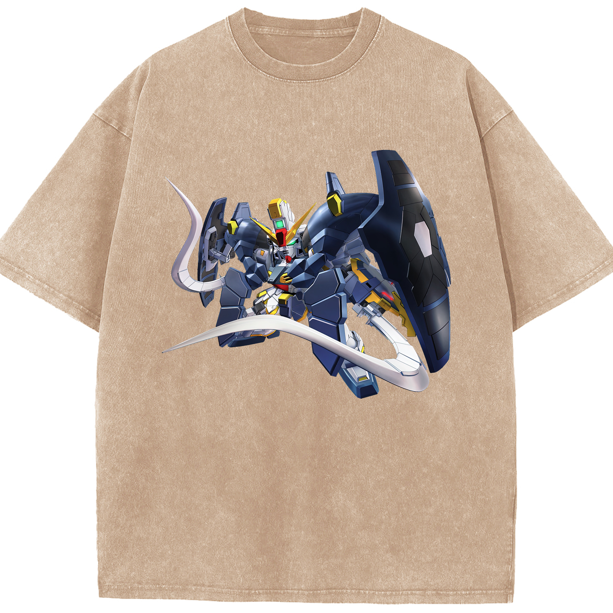 （画像用） 機動戦士ガンダム Mobile Suit Gundam 綿100% ヴィンテージ風 半袖Tシャツ（フロントプリント）