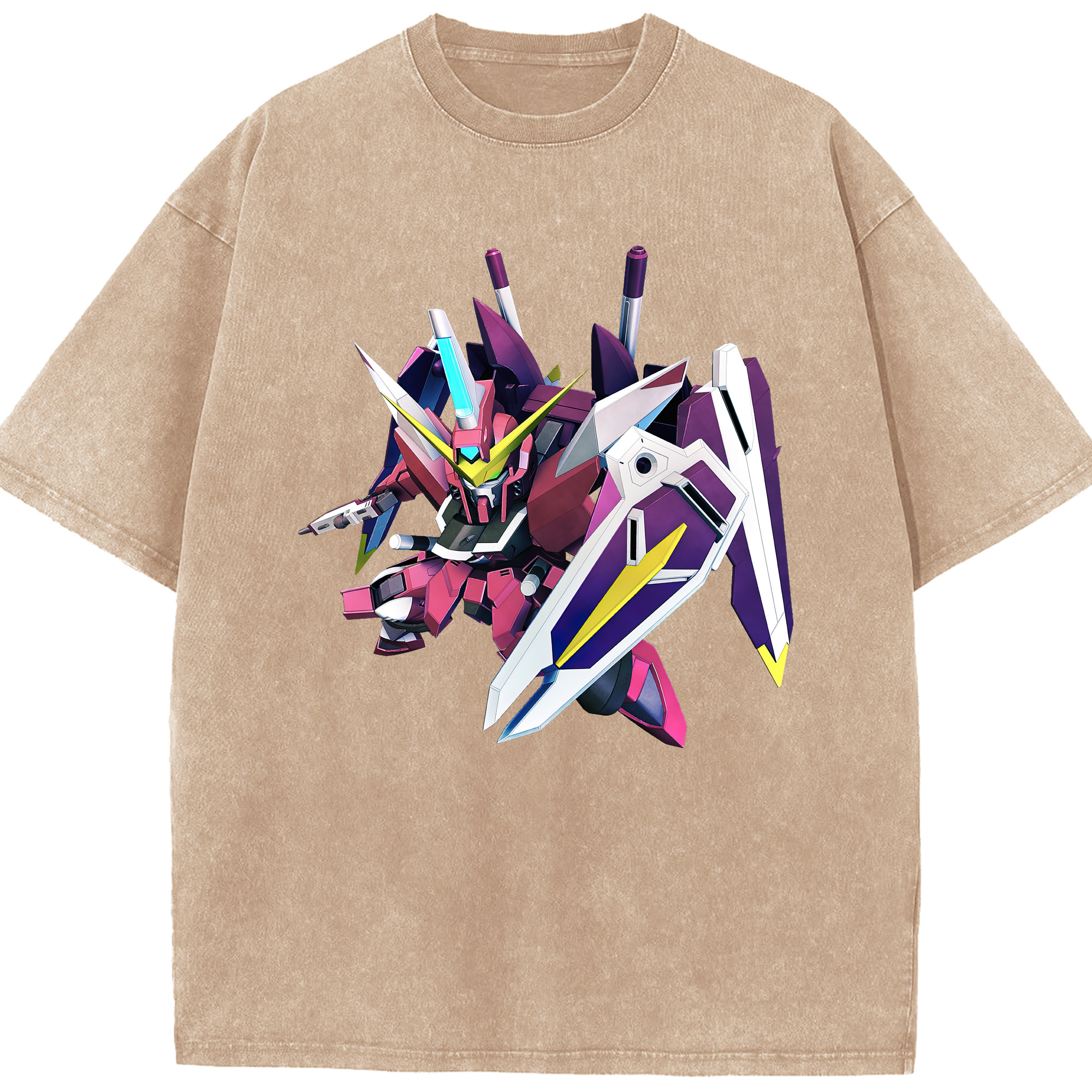 （画像用） 機動戦士ガンダム Mobile Suit Gundam 綿100% ヴィンテージ風 半袖Tシャツ（フロントプリント）