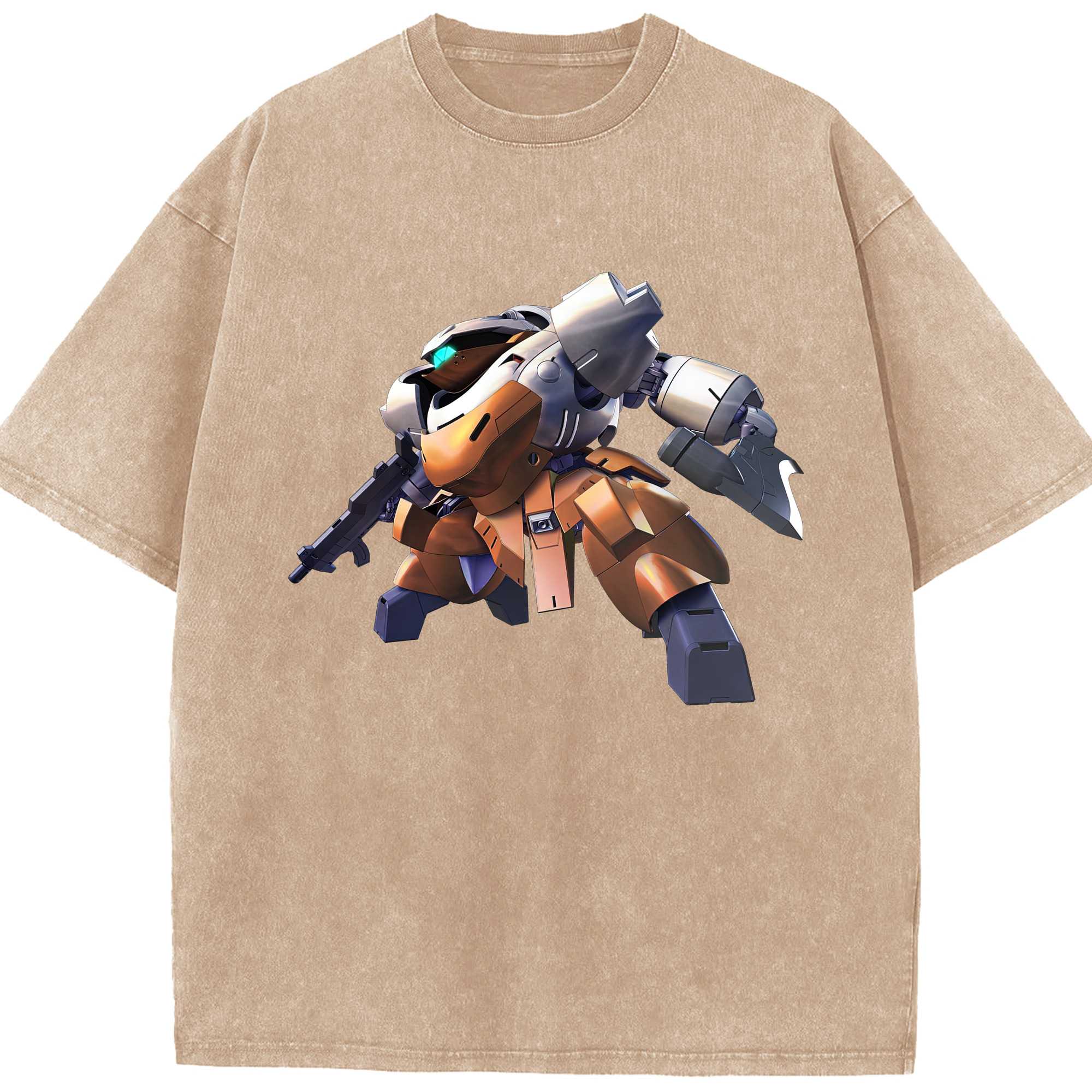 （画像用） 機動戦士ガンダム Mobile Suit Gundam 綿100% ヴィンテージ風 半袖Tシャツ（フロントプリント）