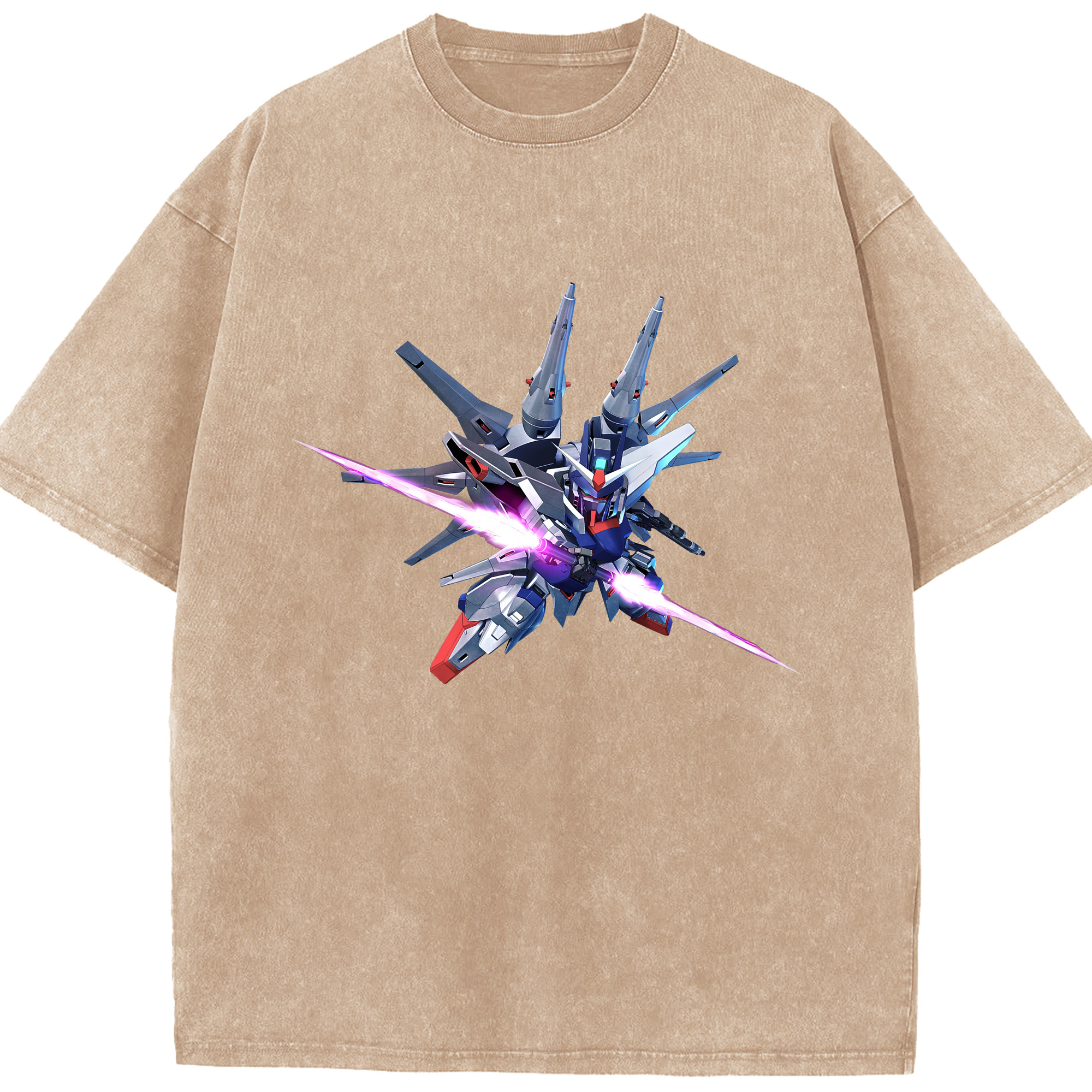 （画像用） 機動戦士ガンダム Mobile Suit Gundam 綿100% ヴィンテージ風 半袖Tシャツ（フロントプリント）