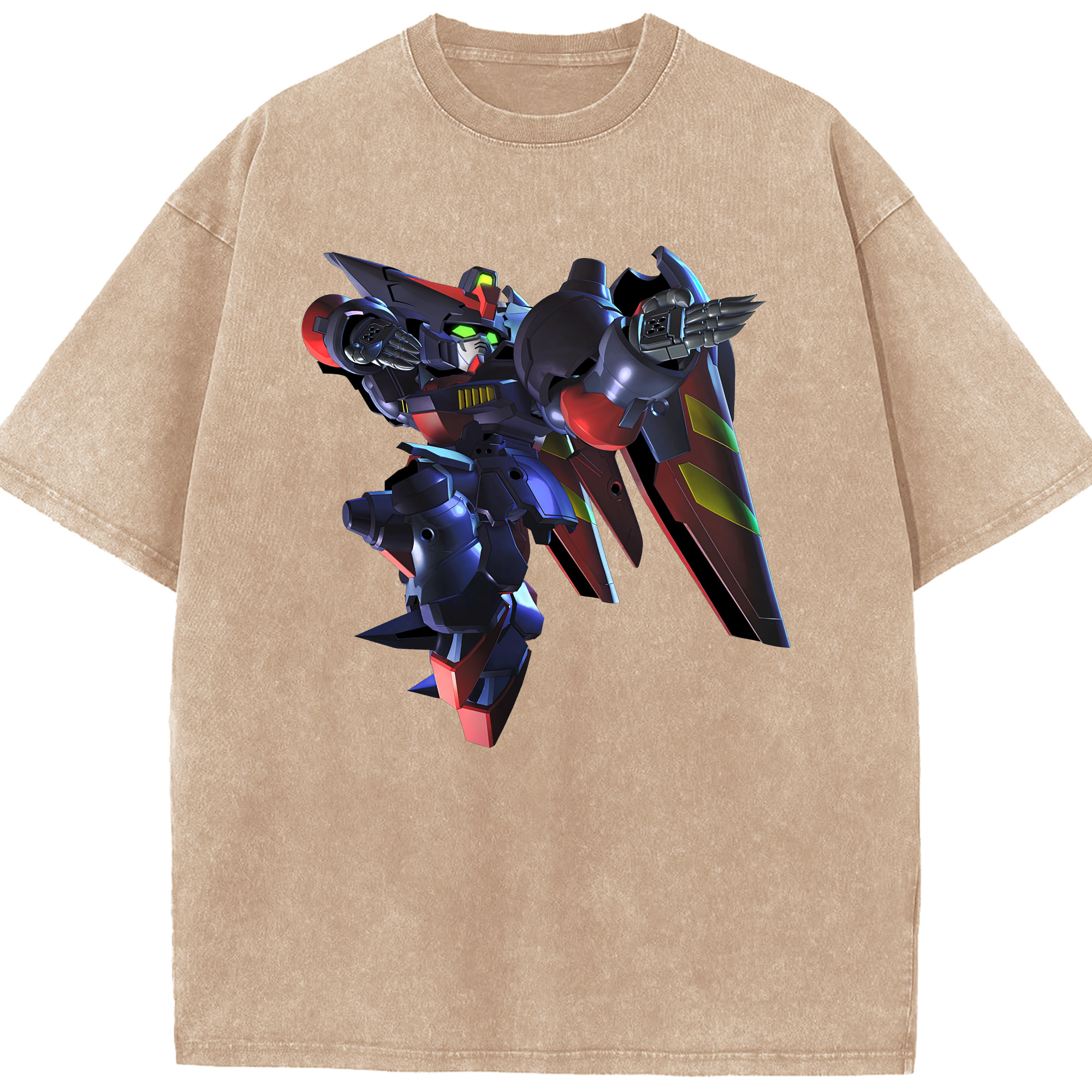 （画像用） 機動戦士ガンダム Mobile Suit Gundam 綿100% ヴィンテージ風 半袖Tシャツ（フロントプリント）