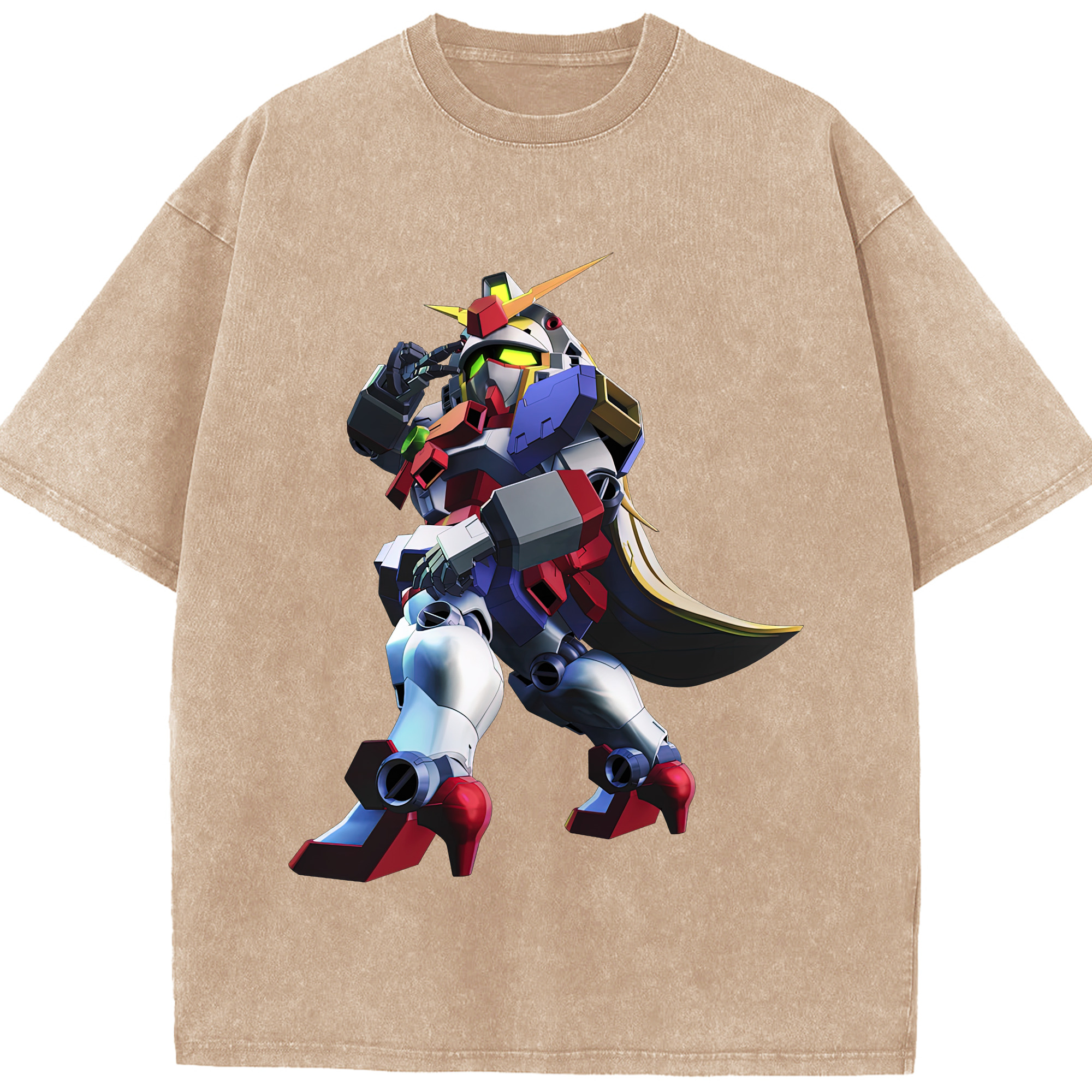 （画像用） 機動戦士ガンダム Mobile Suit Gundam 綿100% ヴィンテージ風 半袖Tシャツ（フロントプリント）
