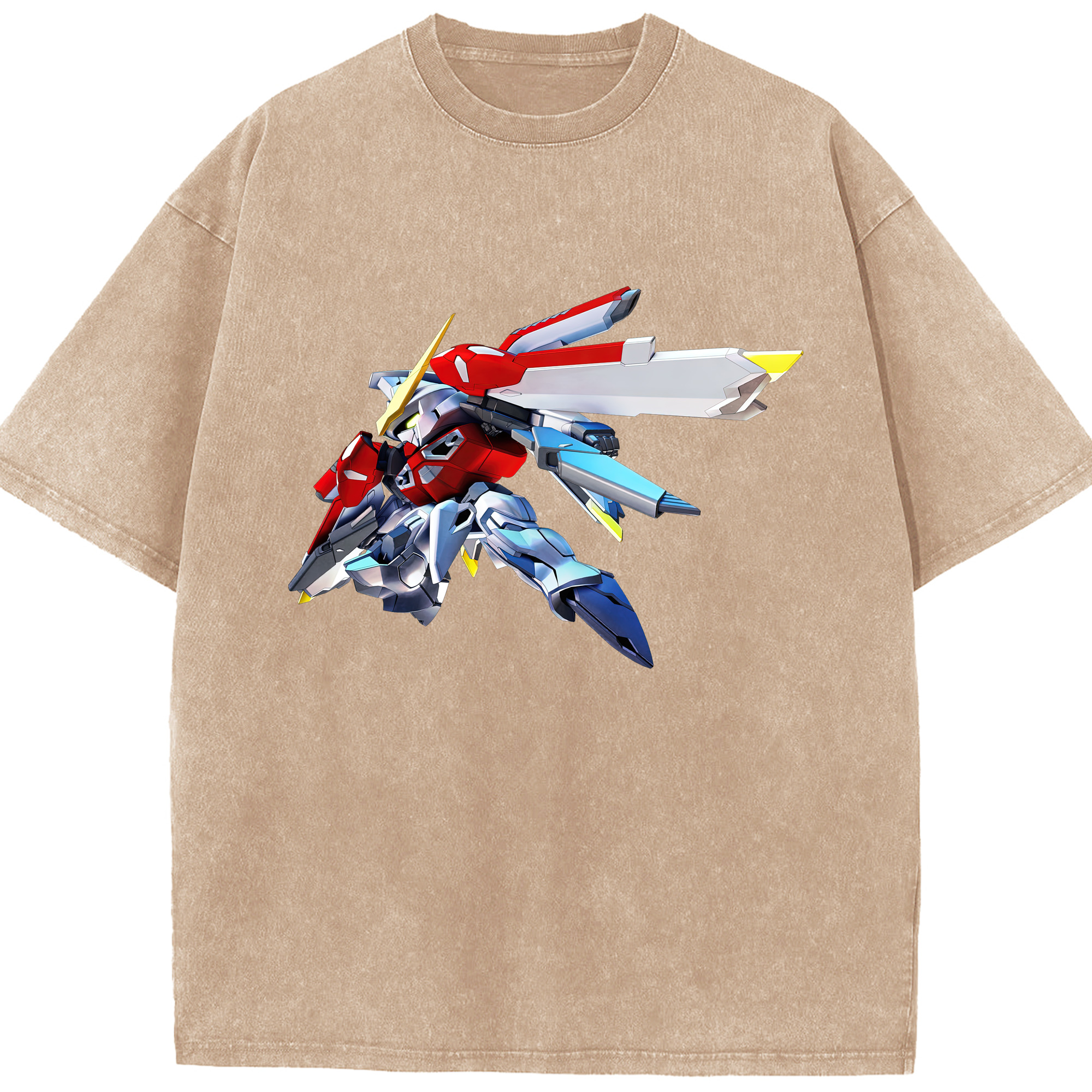 （画像用） 機動戦士ガンダム Mobile Suit Gundam 綿100% ヴィンテージ風 半袖Tシャツ（フロントプリント）