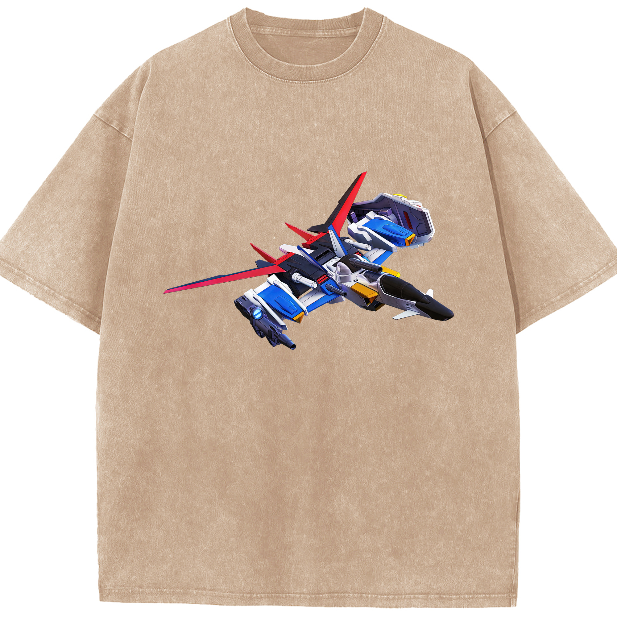 （画像用） 機動戦士ガンダム Mobile Suit Gundam 綿100% ヴィンテージ風 半袖Tシャツ（フロントプリント）