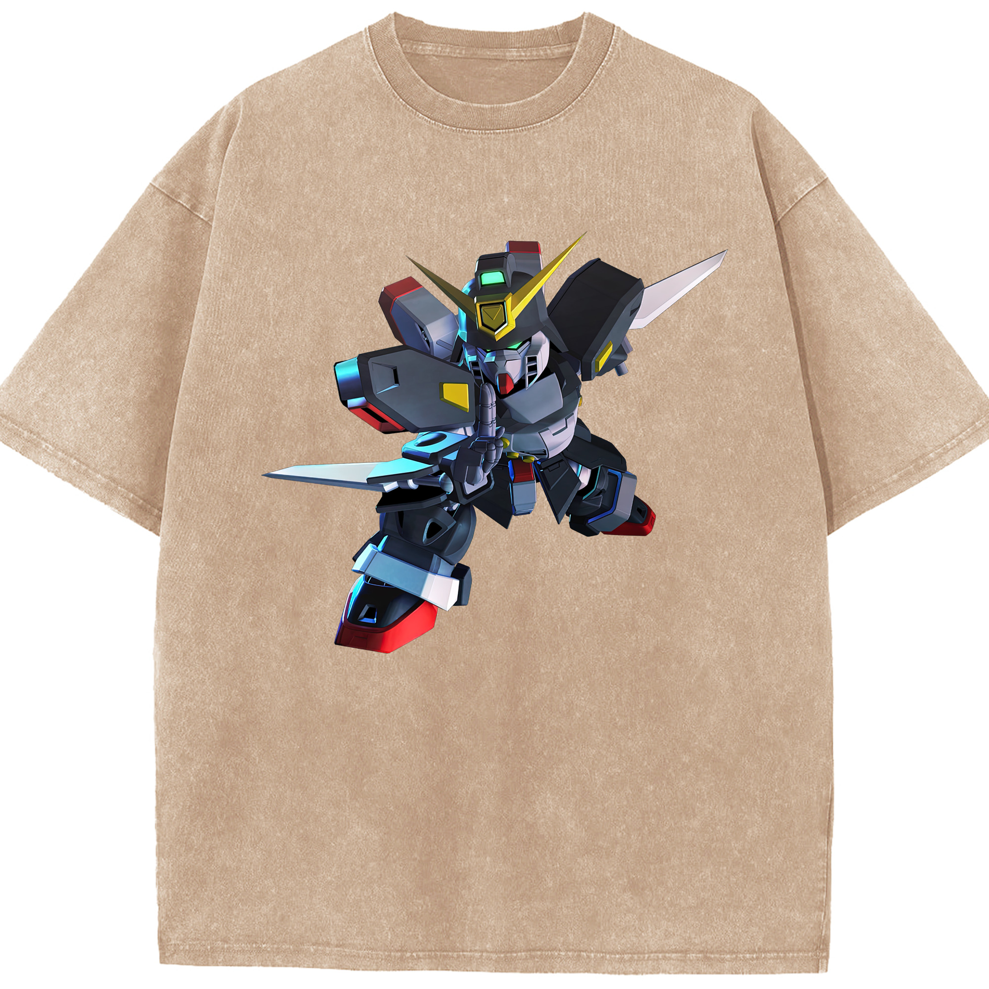 （画像用） 機動戦士ガンダム Mobile Suit Gundam 綿100% ヴィンテージ風 半袖Tシャツ（フロントプリント）