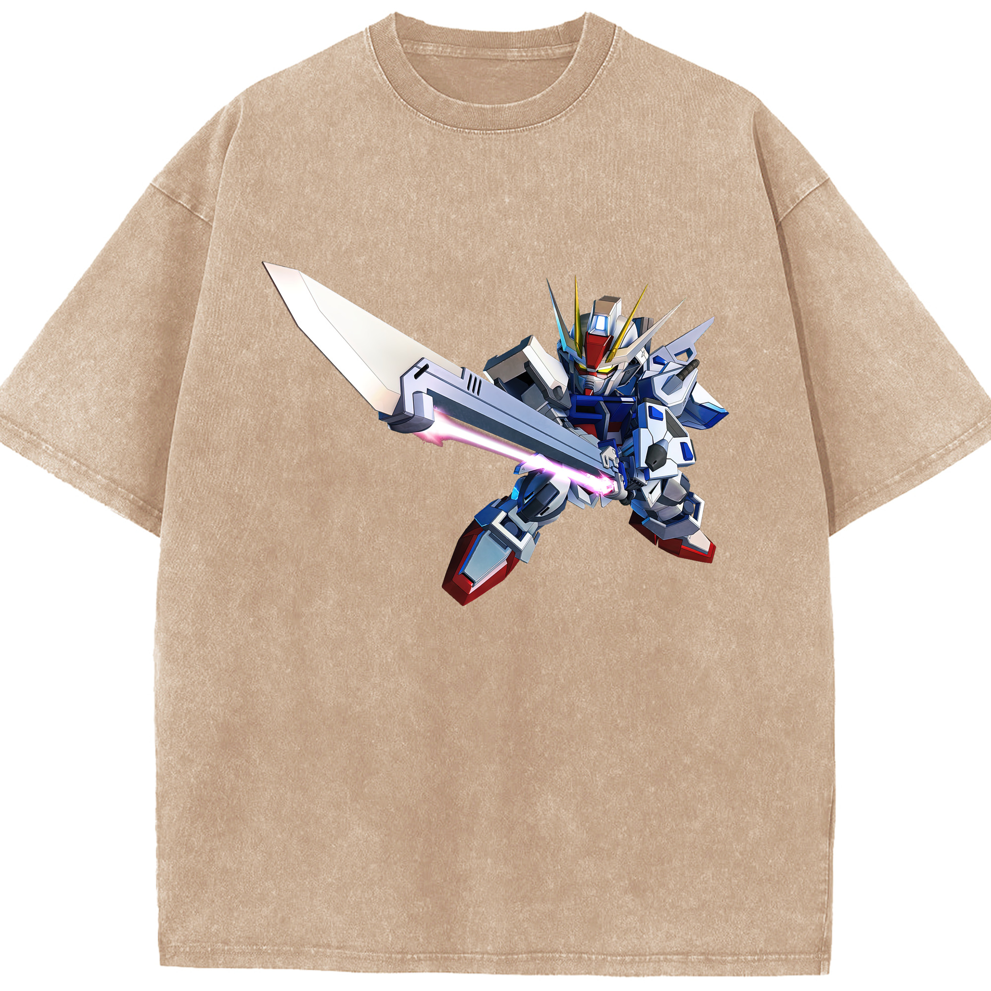 （画像用） 機動戦士ガンダム Mobile Suit Gundam 綿100% ヴィンテージ風 半袖Tシャツ（フロントプリント）