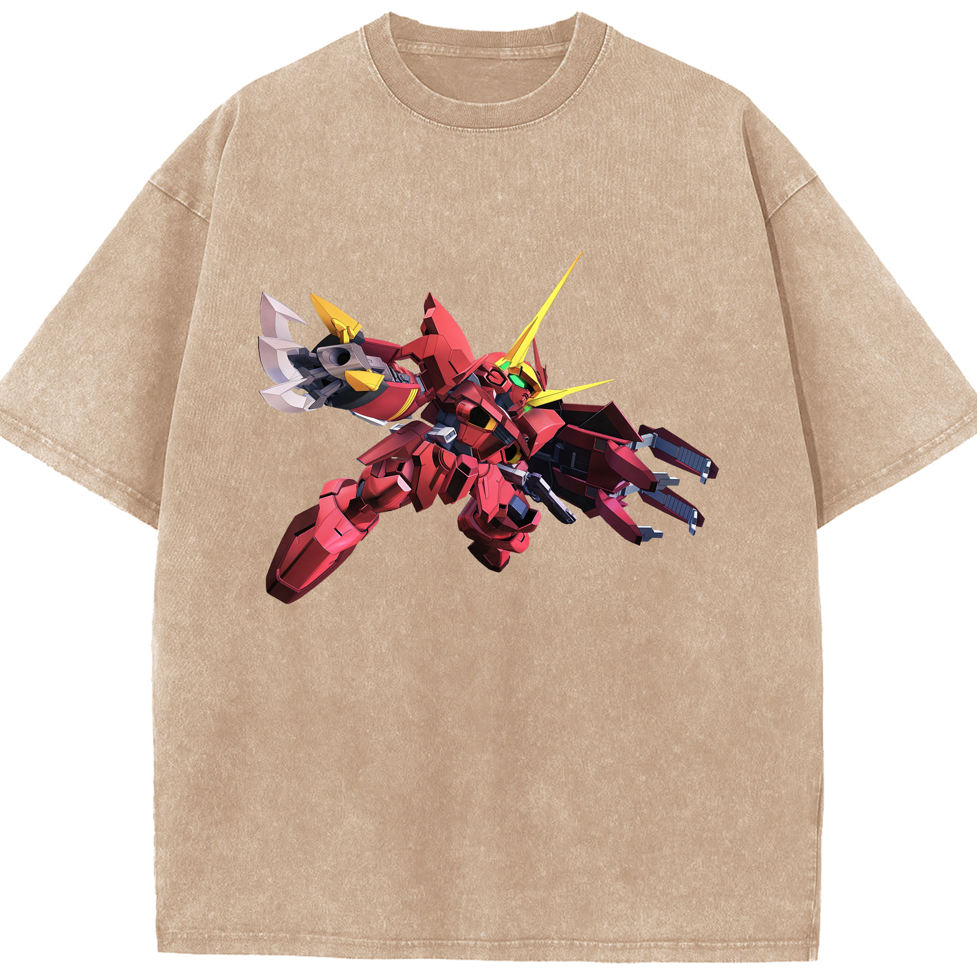 （画像用） 機動戦士ガンダム Mobile Suit Gundam 綿100% ヴィンテージ風 半袖Tシャツ（フロントプリント）