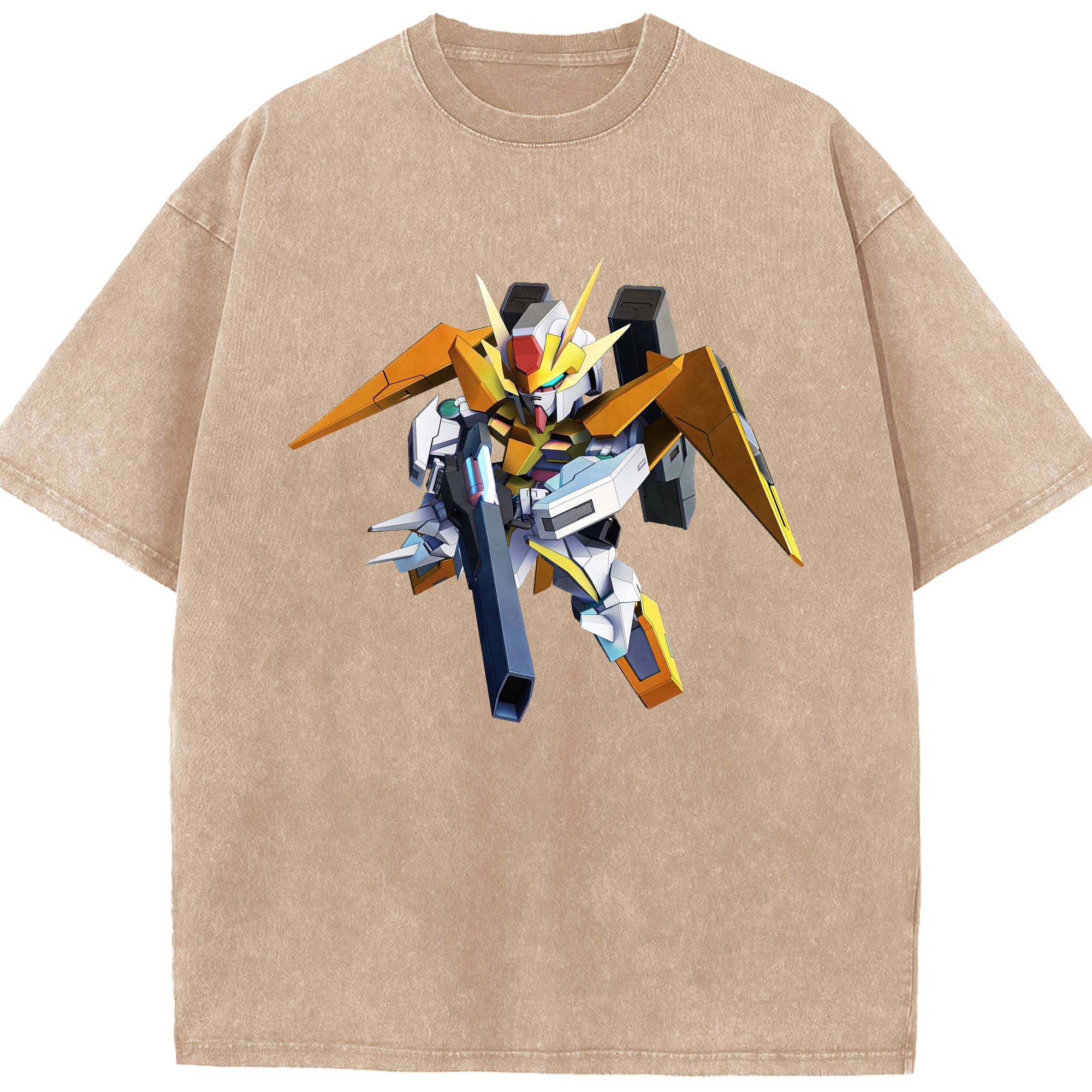 （画像用） 機動戦士ガンダム Mobile Suit Gundam 綿100% ヴィンテージ風 半袖Tシャツ（フロントプリント）