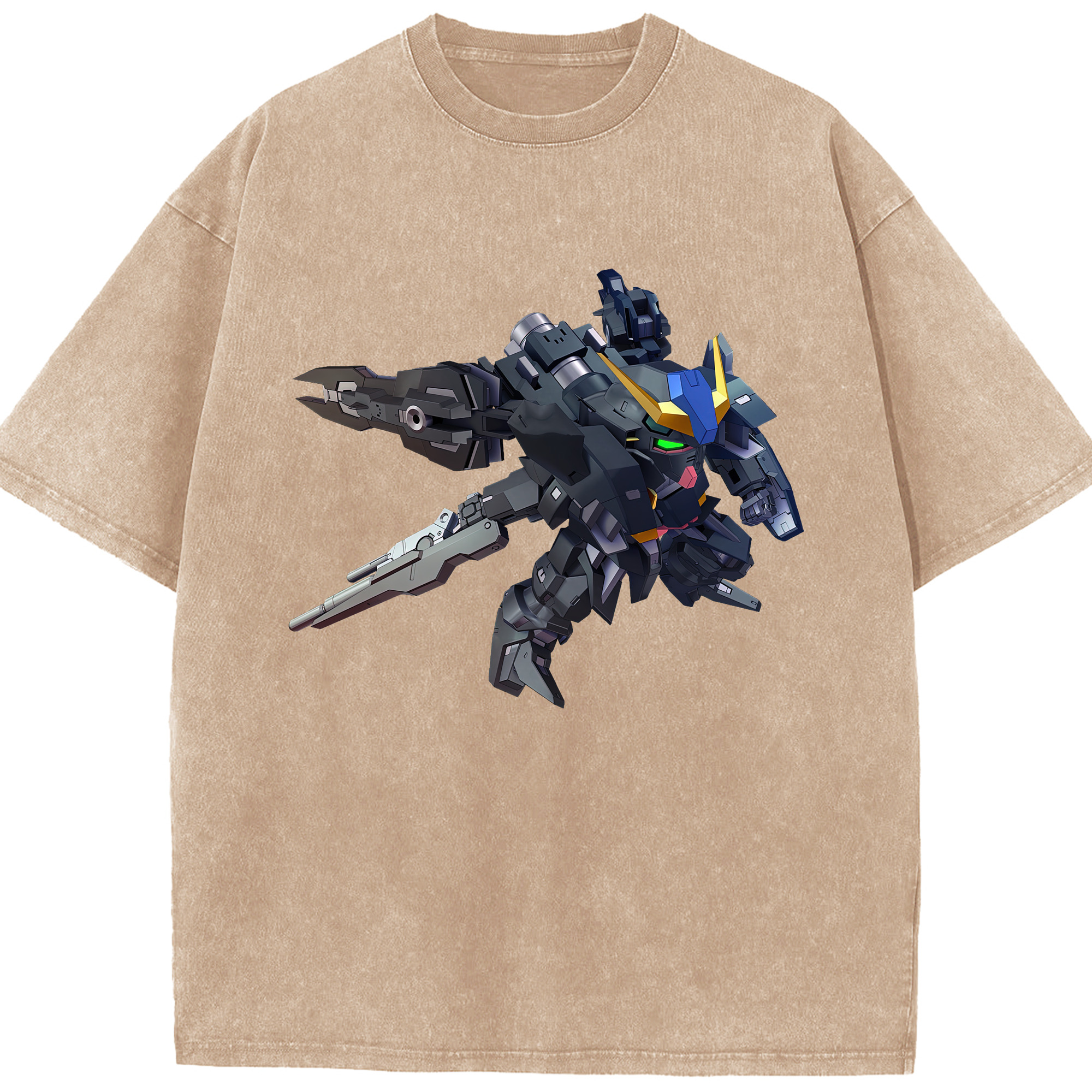 （画像用） 機動戦士ガンダム Mobile Suit Gundam 綿100% ヴィンテージ風 半袖Tシャツ（フロントプリント）