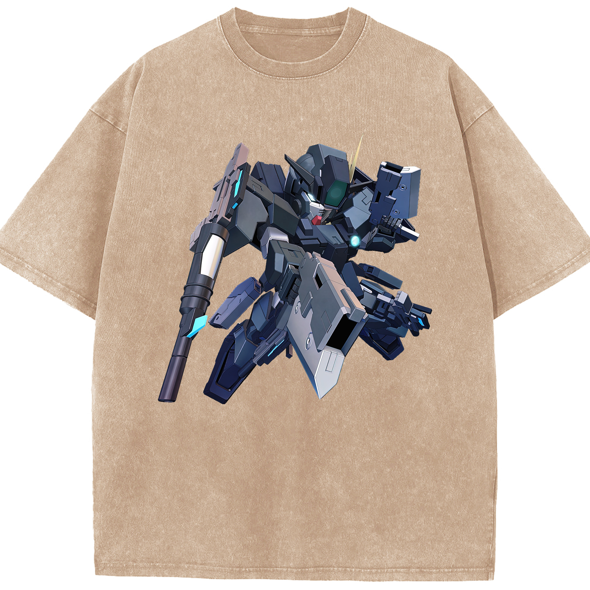 （画像用） 機動戦士ガンダム Mobile Suit Gundam 綿100% ヴィンテージ風 半袖Tシャツ（フロントプリント）