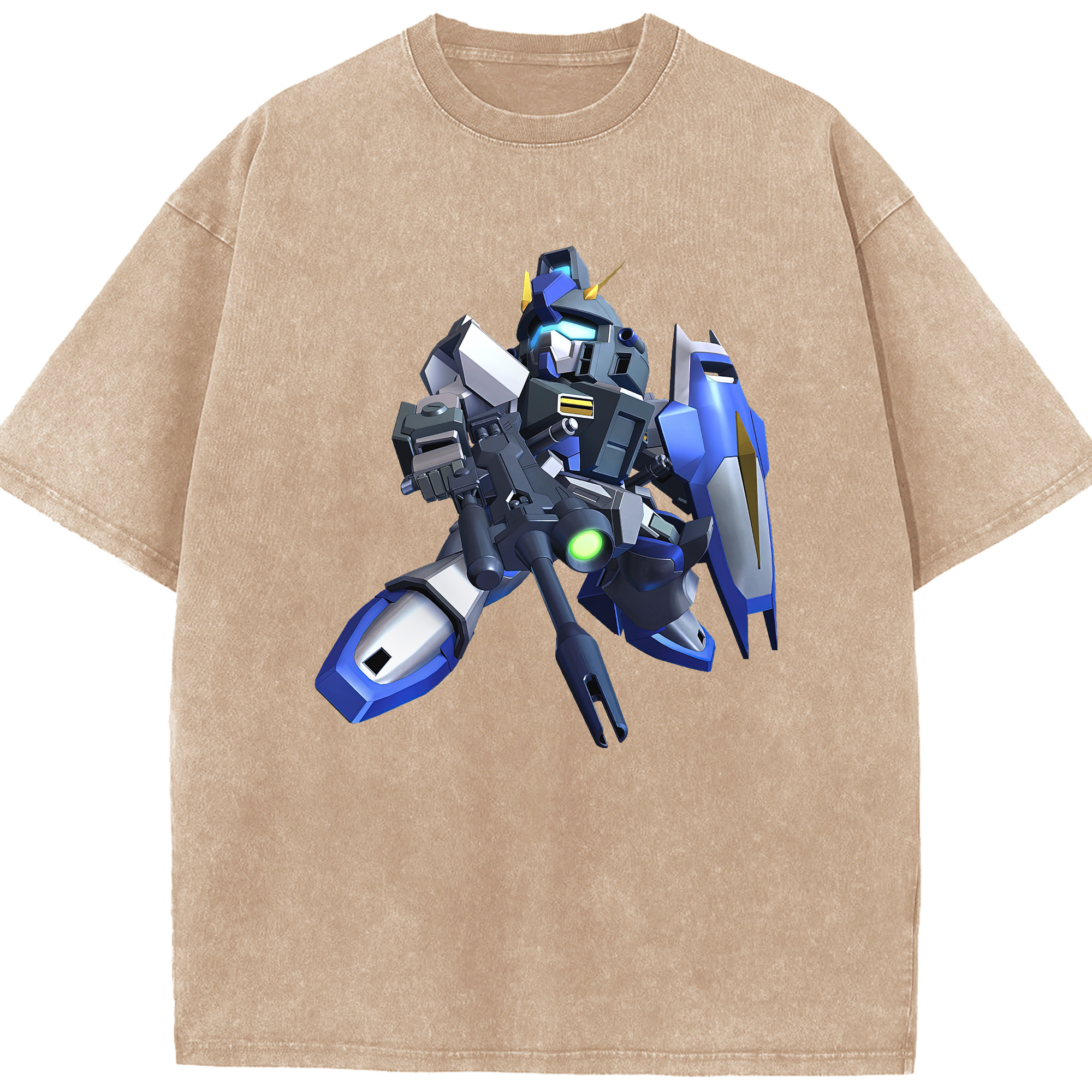 （画像用） 機動戦士ガンダム Mobile Suit Gundam 綿100% ヴィンテージ風 半袖Tシャツ（フロントプリント）