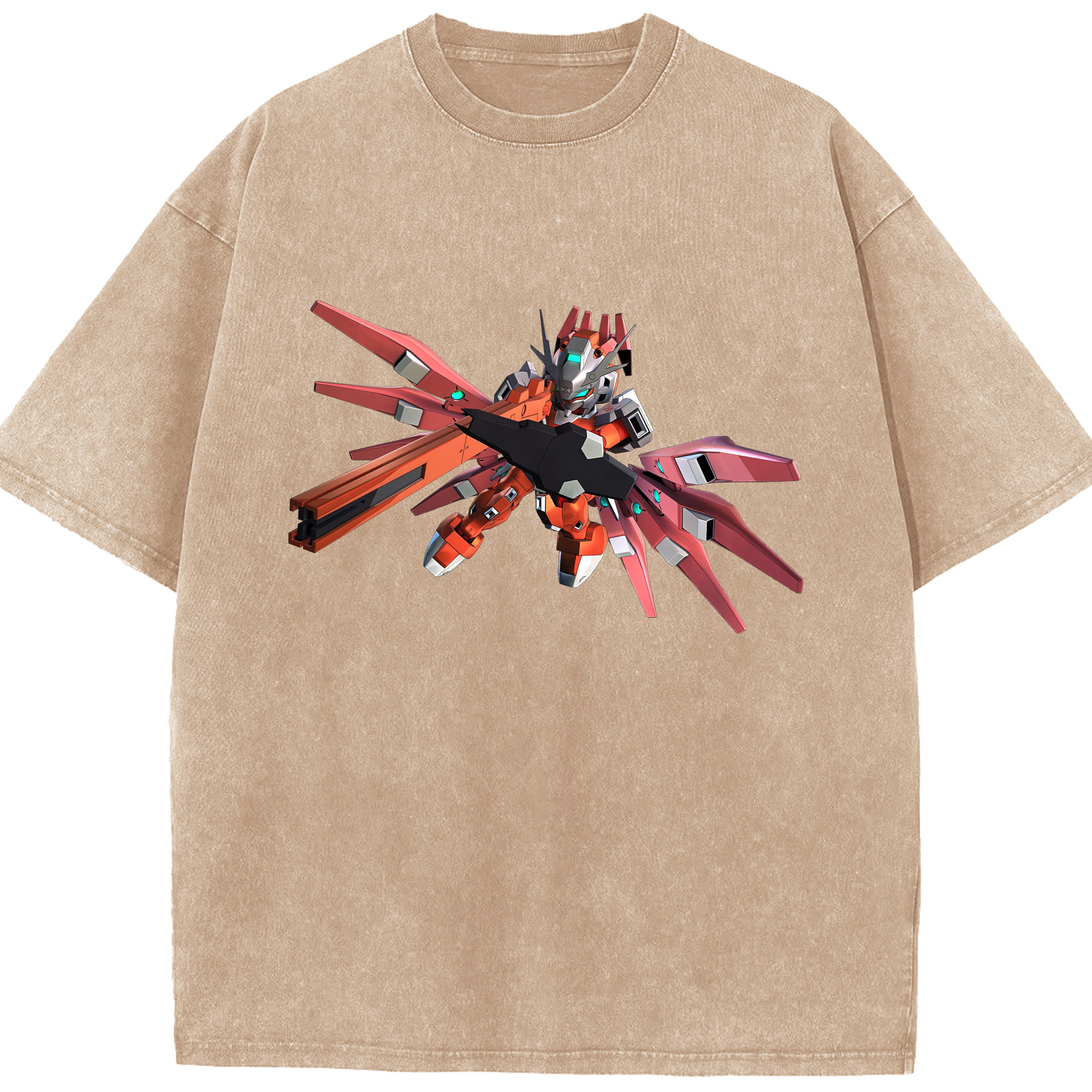（画像用） 機動戦士ガンダム Mobile Suit Gundam 綿100% ヴィンテージ風 半袖Tシャツ（フロントプリント）
