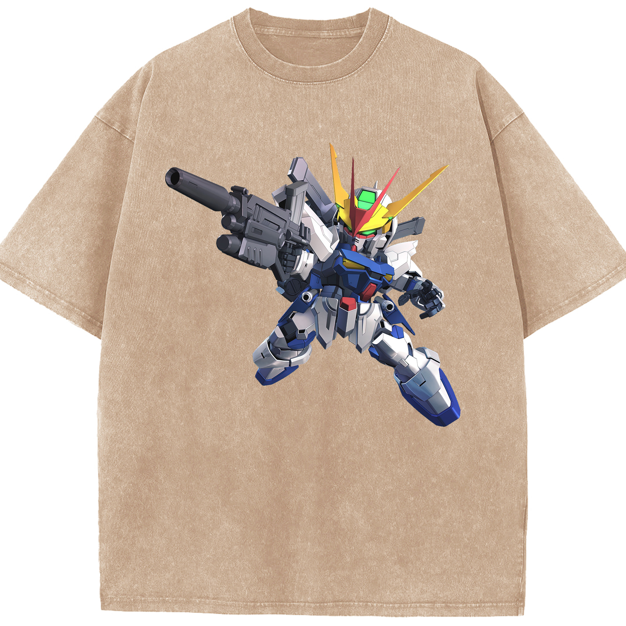 （画像用） 機動戦士ガンダム Mobile Suit Gundam 綿100% ヴィンテージ風 半袖Tシャツ（フロントプリント）