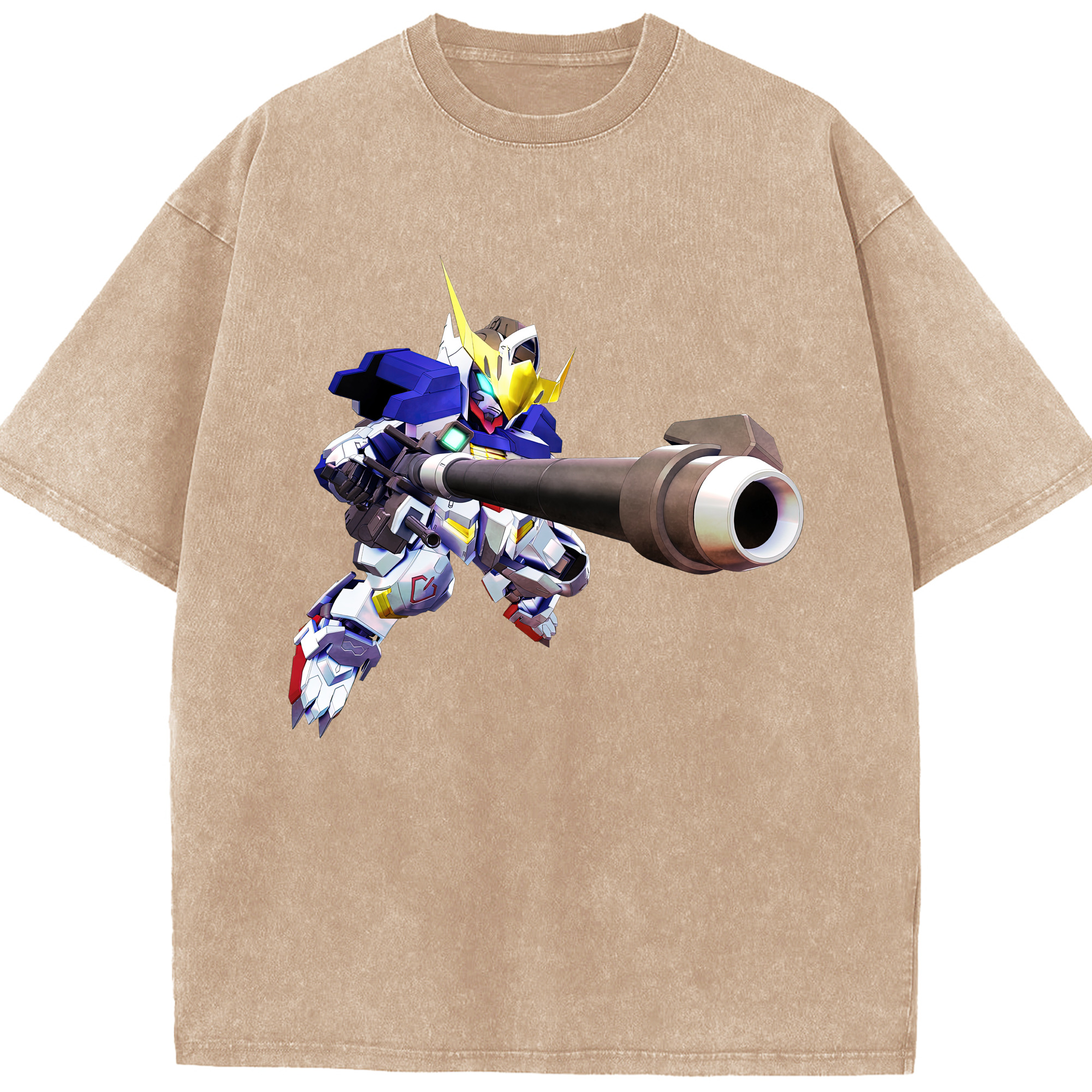 （画像用） 機動戦士ガンダム Mobile Suit Gundam 綿100% ヴィンテージ風 半袖Tシャツ（フロントプリント）