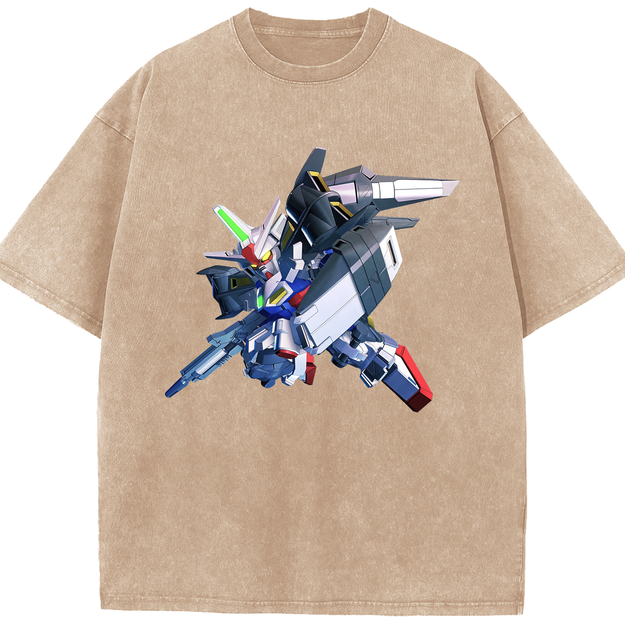 （画像用） 機動戦士ガンダム Mobile Suit Gundam 綿100% ヴィンテージ風 半袖Tシャツ（フロントプリント）