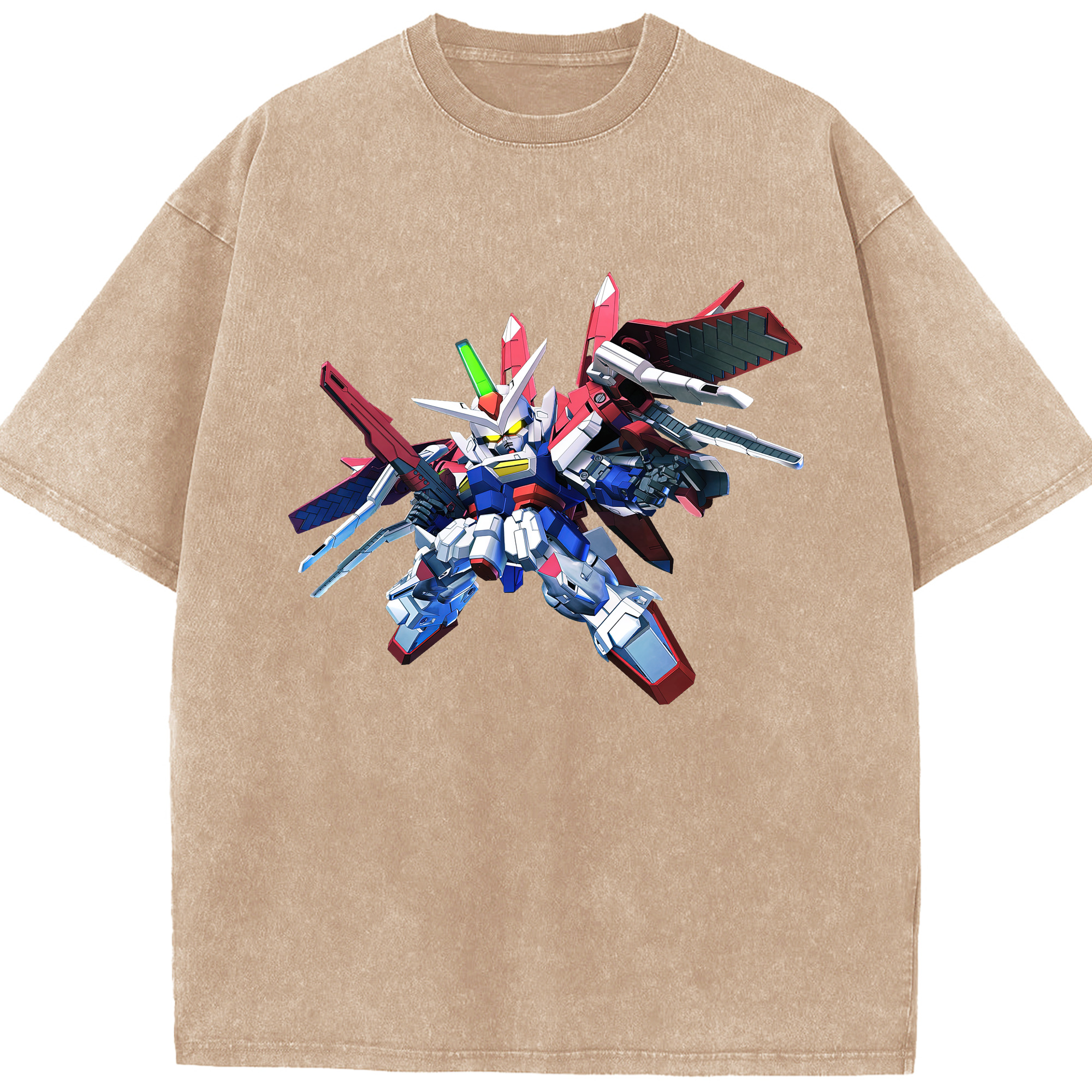 （画像用） 機動戦士ガンダム Mobile Suit Gundam 綿100% ヴィンテージ風 半袖Tシャツ（フロントプリント）