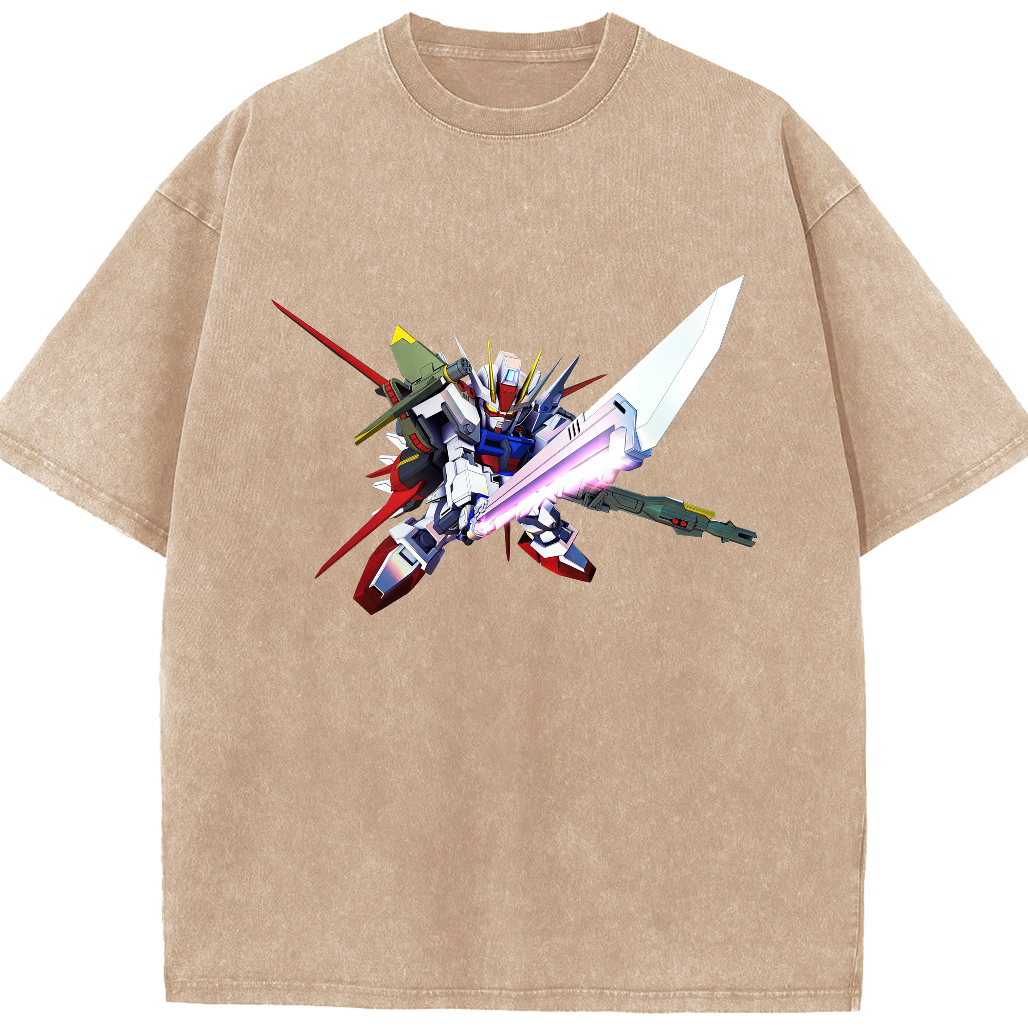 （画像用） 機動戦士ガンダム Mobile Suit Gundam 綿100% ヴィンテージ風 半袖Tシャツ（フロントプリント）