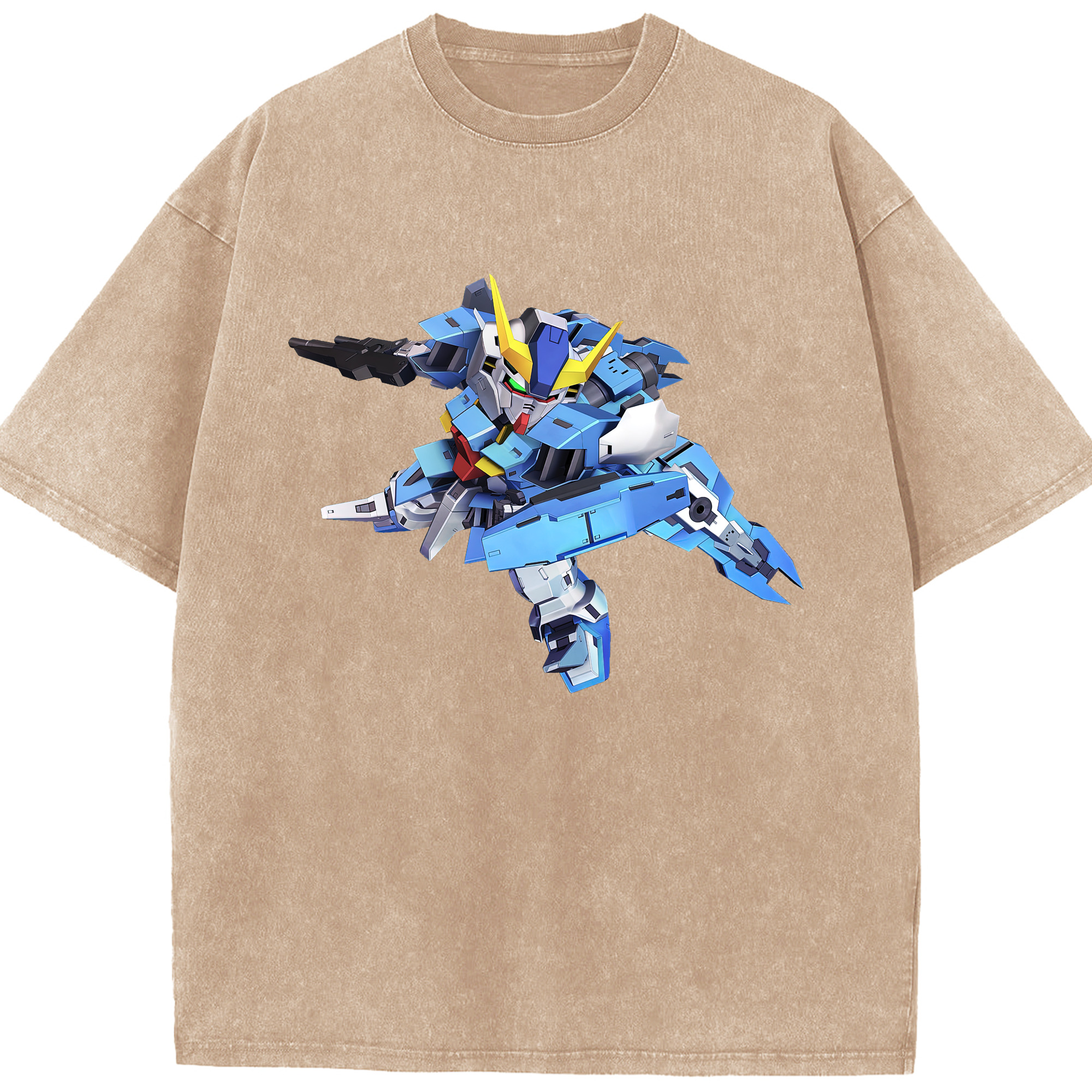 （画像用） 機動戦士ガンダム Mobile Suit Gundam 綿100% ヴィンテージ風 半袖Tシャツ（フロントプリント）