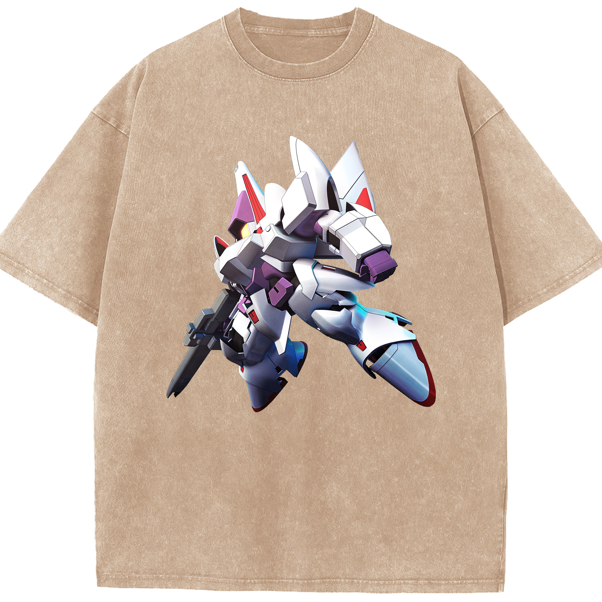 （画像用） 機動戦士ガンダム Mobile Suit Gundam 綿100% ヴィンテージ風 半袖Tシャツ（フロントプリント）