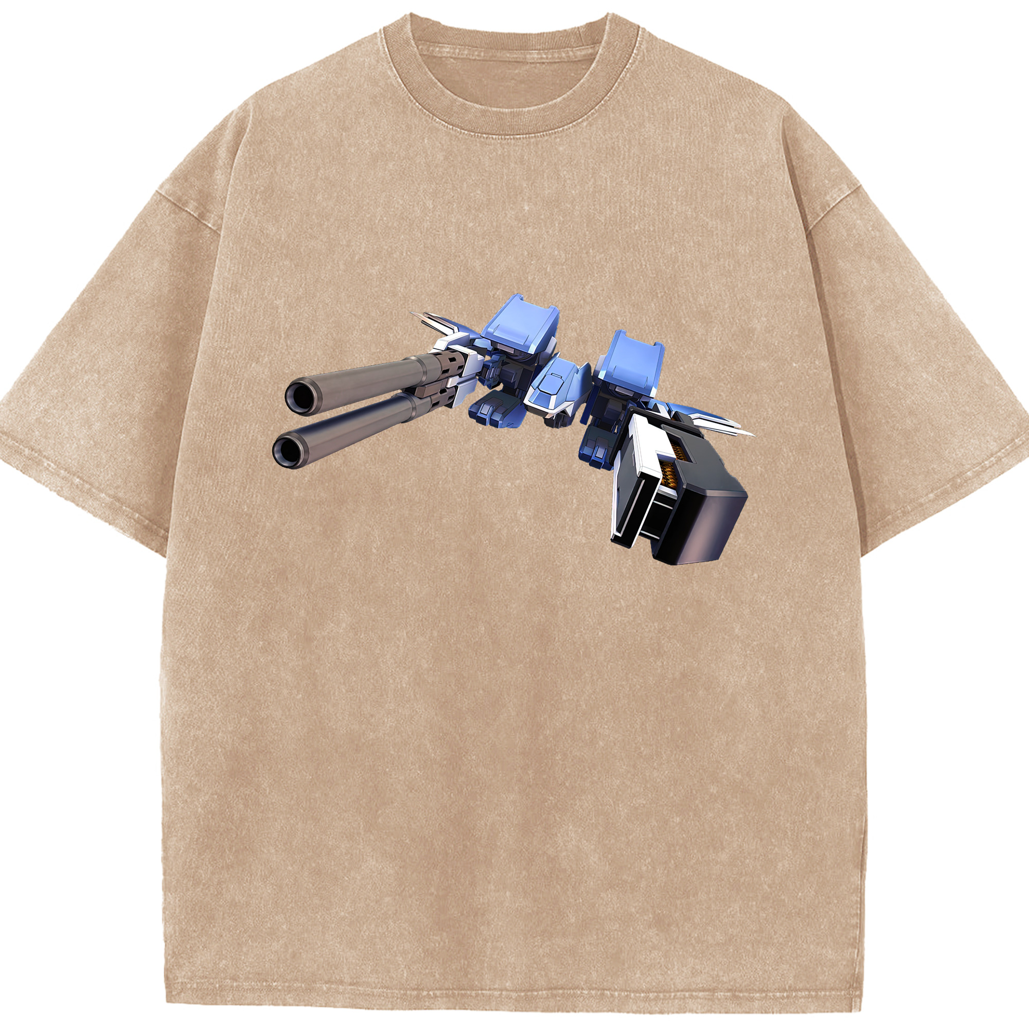 （画像用） 機動戦士ガンダム Mobile Suit Gundam 綿100% ヴィンテージ風 半袖Tシャツ（フロントプリント）