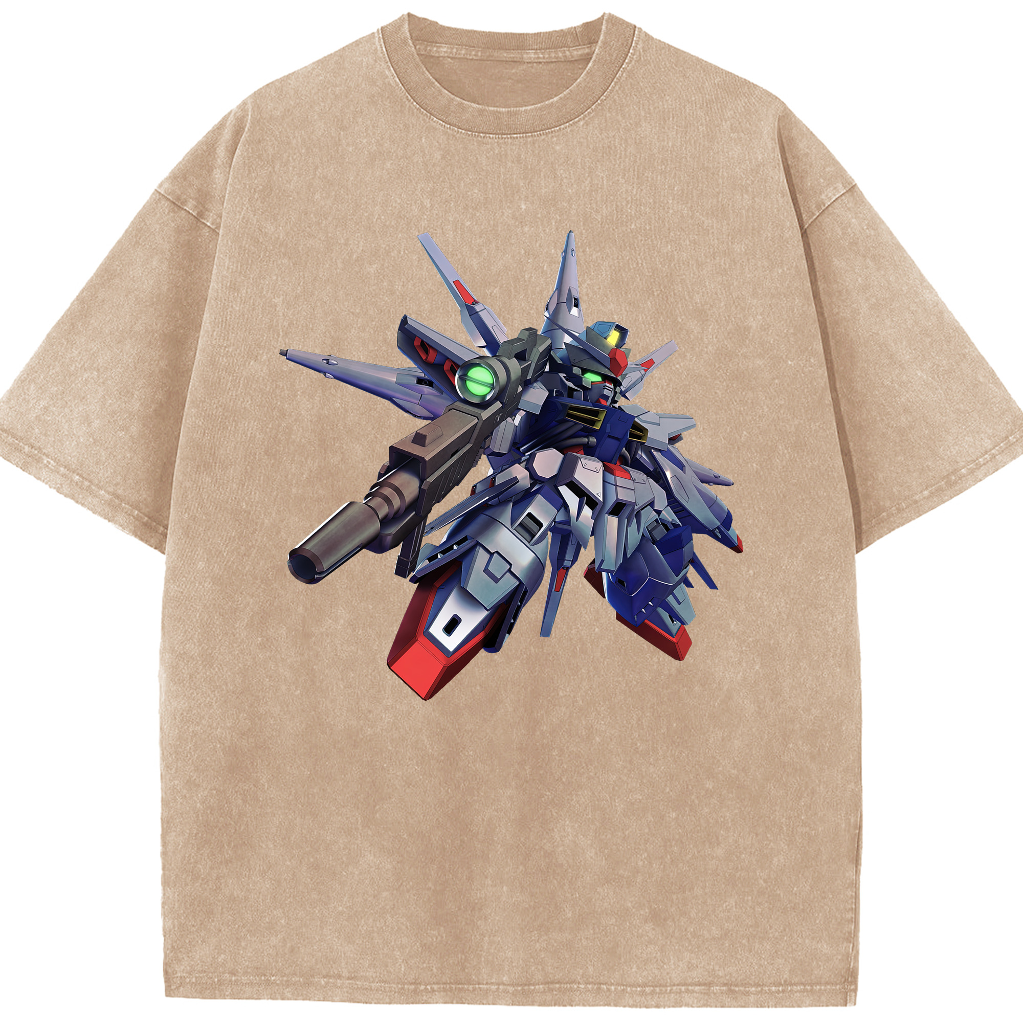 （画像用） 機動戦士ガンダム Mobile Suit Gundam 綿100% ヴィンテージ風 半袖Tシャツ（フロントプリント）