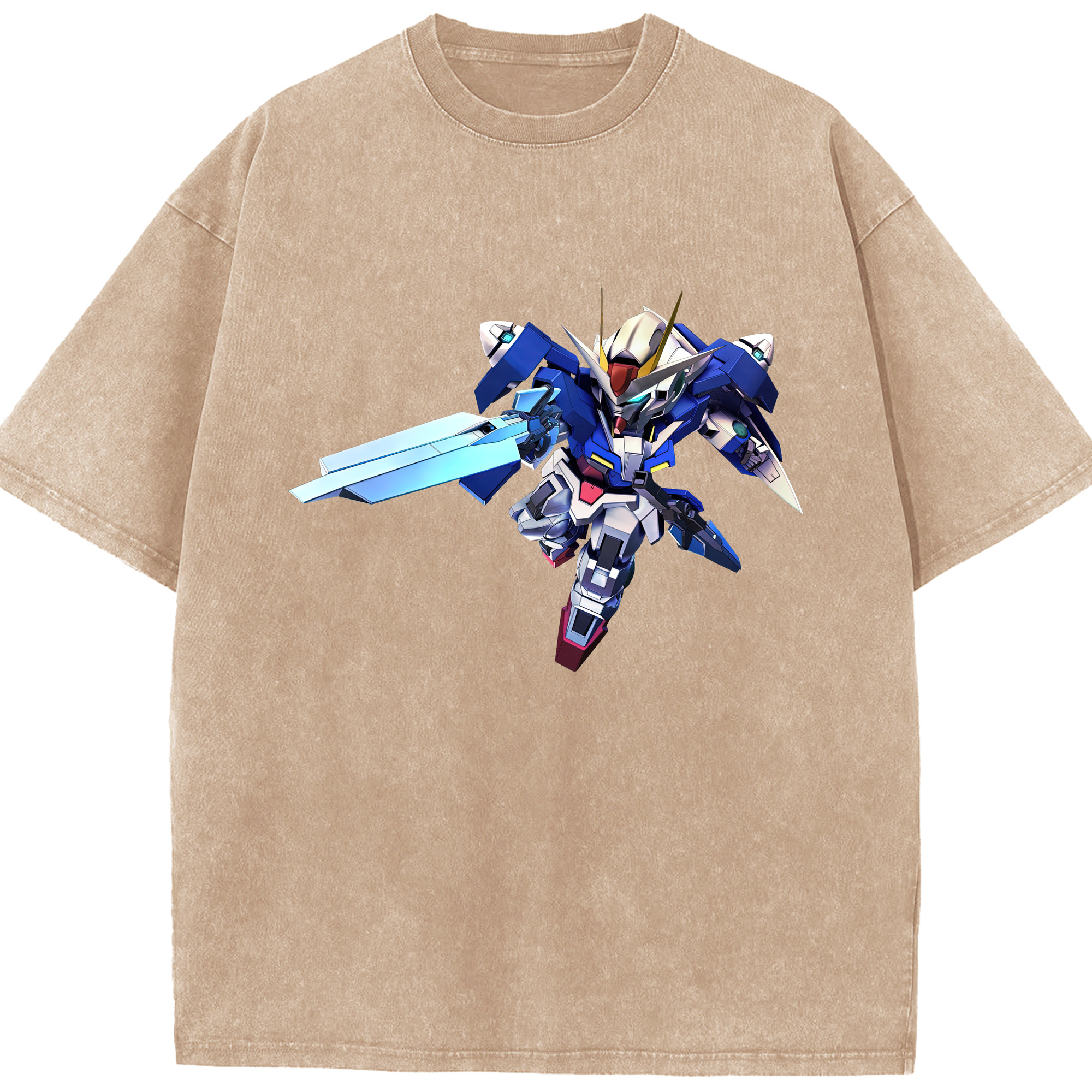 （画像用） 機動戦士ガンダム Mobile Suit Gundam 綿100% ヴィンテージ風 半袖Tシャツ（フロントプリント）