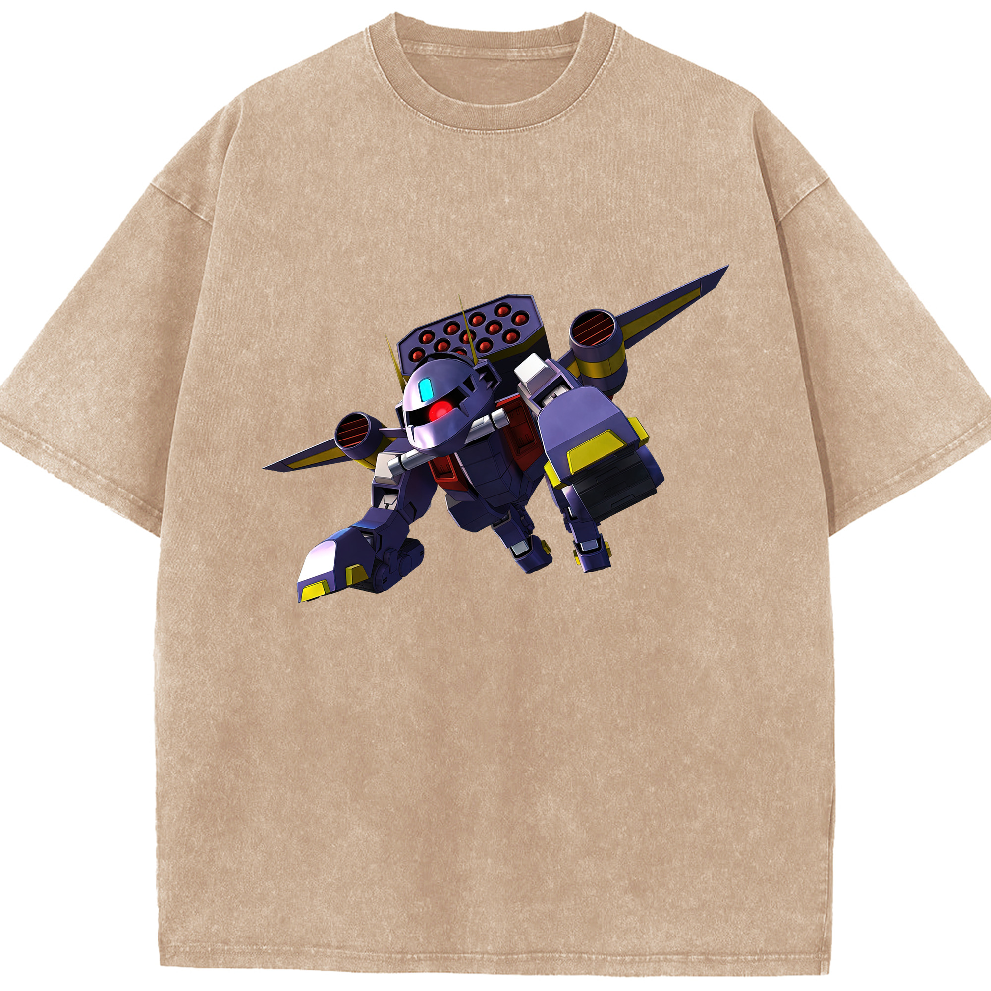 （画像用） 機動戦士ガンダム Mobile Suit Gundam 綿100% ヴィンテージ風 半袖Tシャツ（フロントプリント）