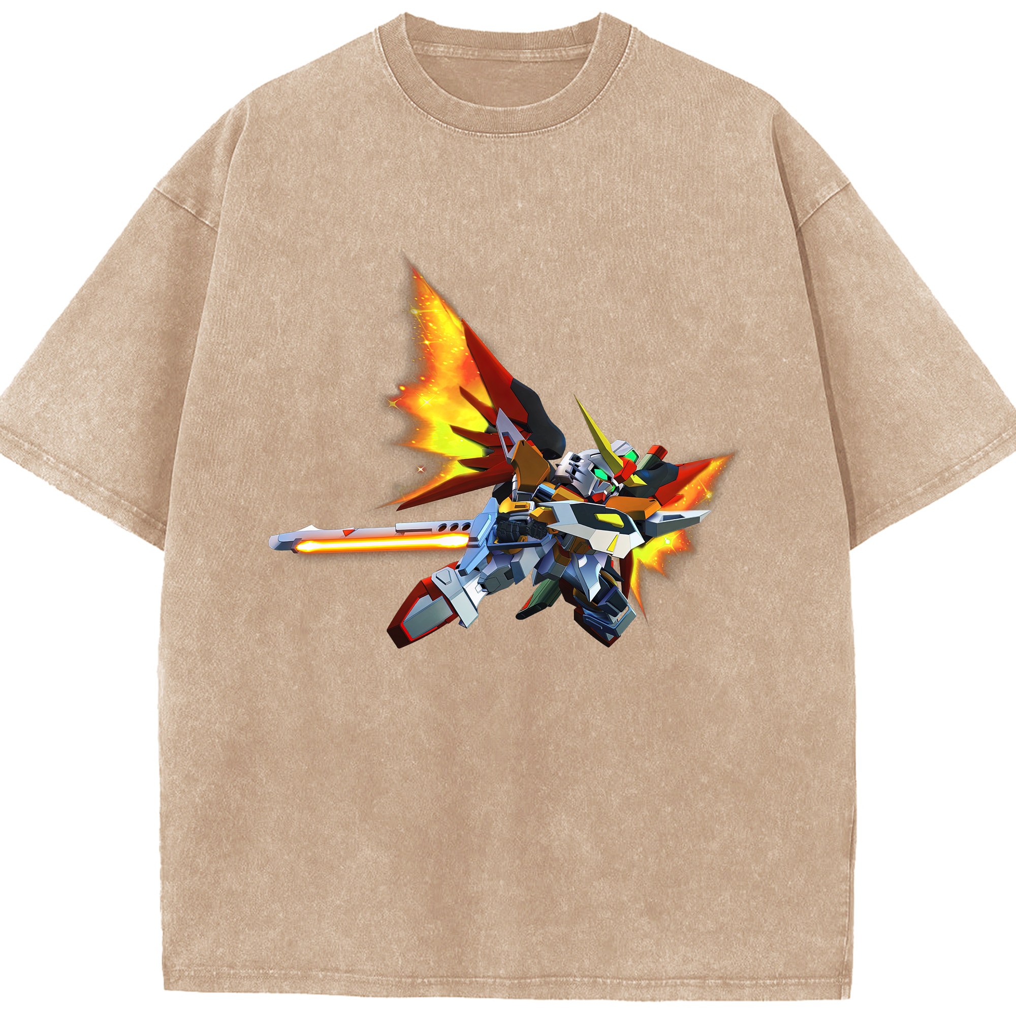 （画像用） 機動戦士ガンダム Mobile Suit Gundam 綿100% ヴィンテージ風 半袖Tシャツ（フロントプリント）