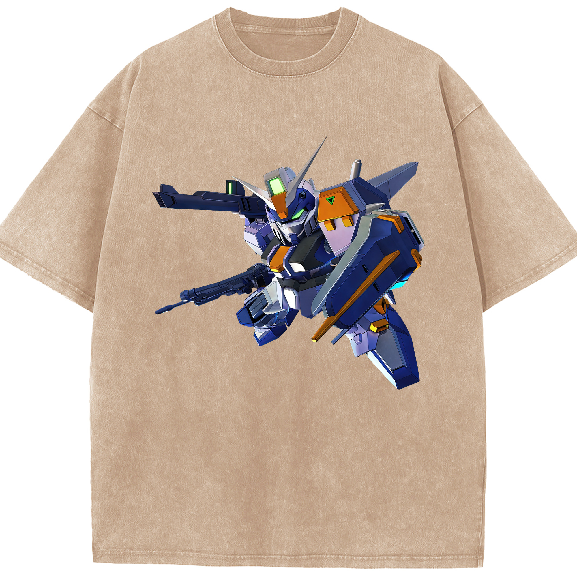 （画像用） 機動戦士ガンダム Mobile Suit Gundam 綿100% ヴィンテージ風 半袖Tシャツ（フロントプリント）