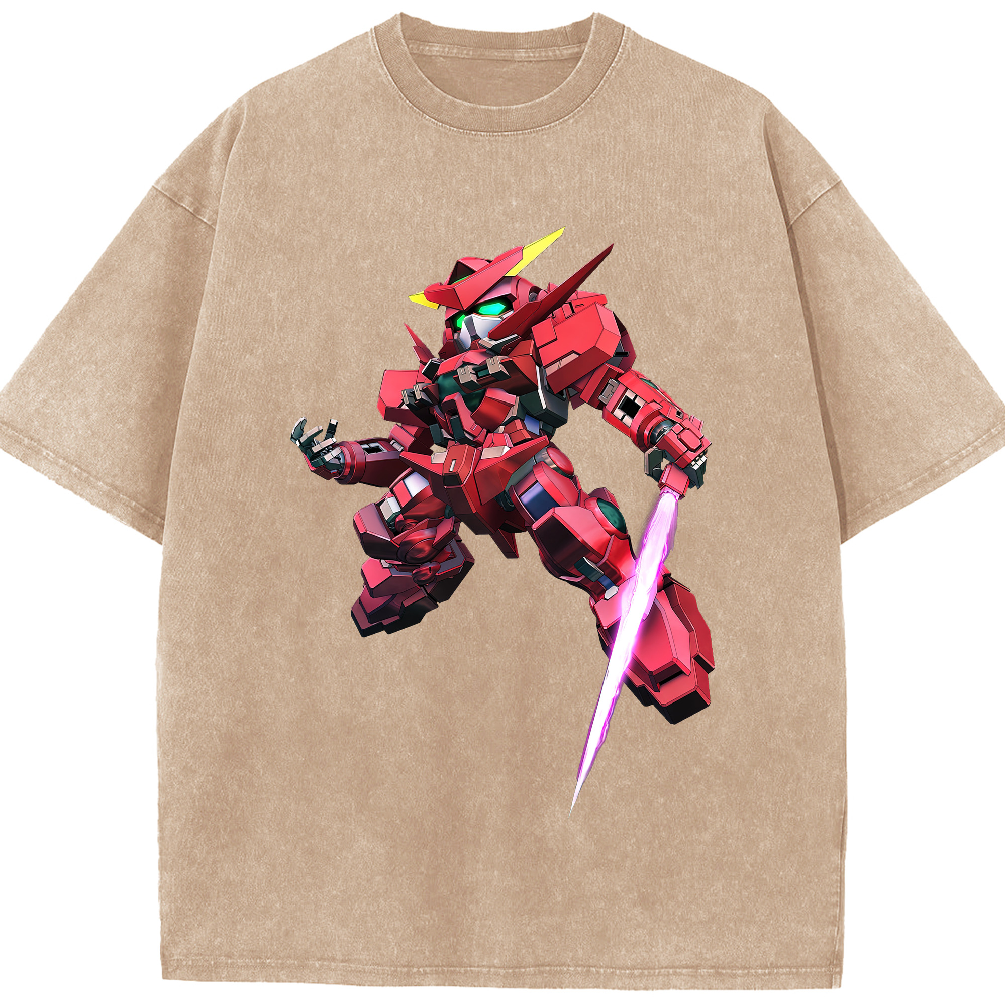 （画像用） 機動戦士ガンダム Mobile Suit Gundam 綿100% ヴィンテージ風 半袖Tシャツ（フロントプリント）