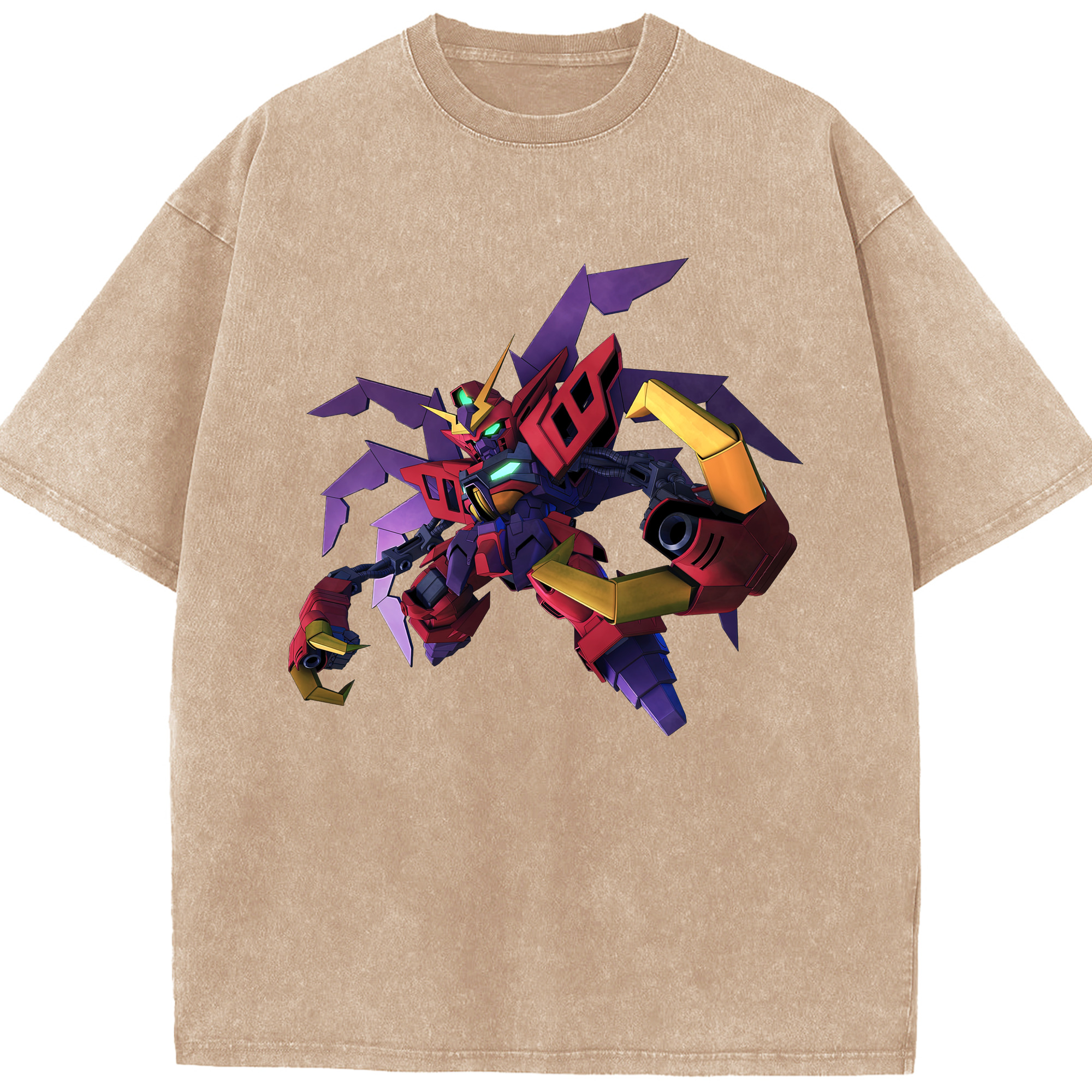 （画像用） 機動戦士ガンダム Mobile Suit Gundam 綿100% ヴィンテージ風 半袖Tシャツ（フロントプリント）