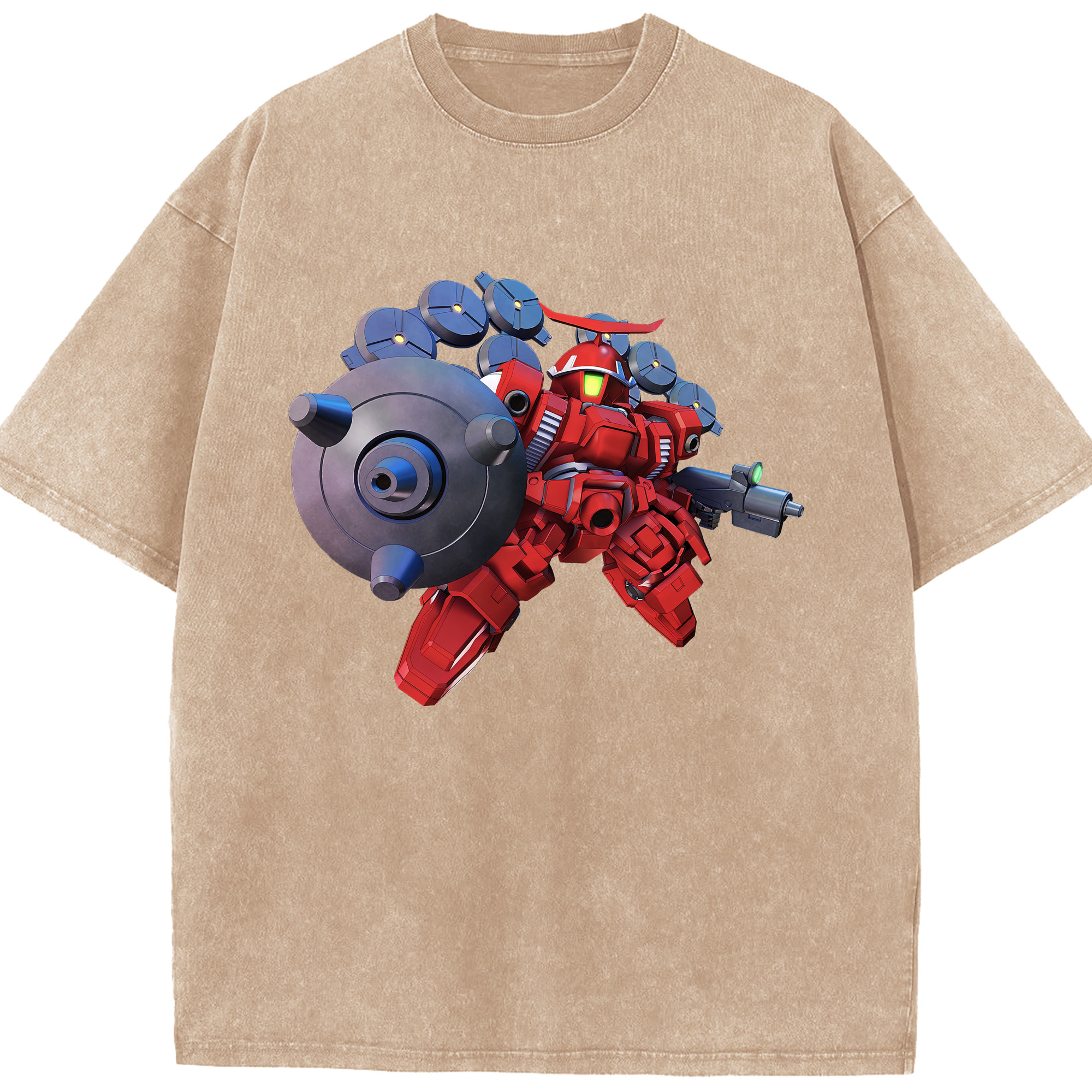 （画像用） 機動戦士ガンダム Mobile Suit Gundam 綿100% ヴィンテージ風 半袖Tシャツ（フロントプリント）