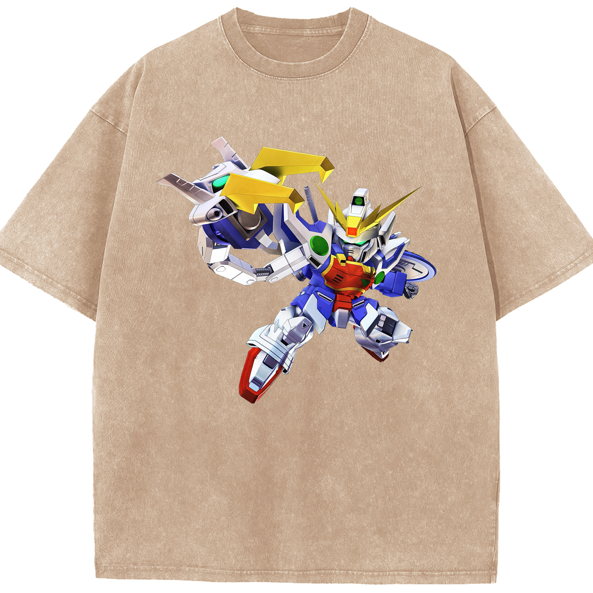 （画像用） 機動戦士ガンダム Mobile Suit Gundam 綿100% ヴィンテージ風 半袖Tシャツ（フロントプリント）