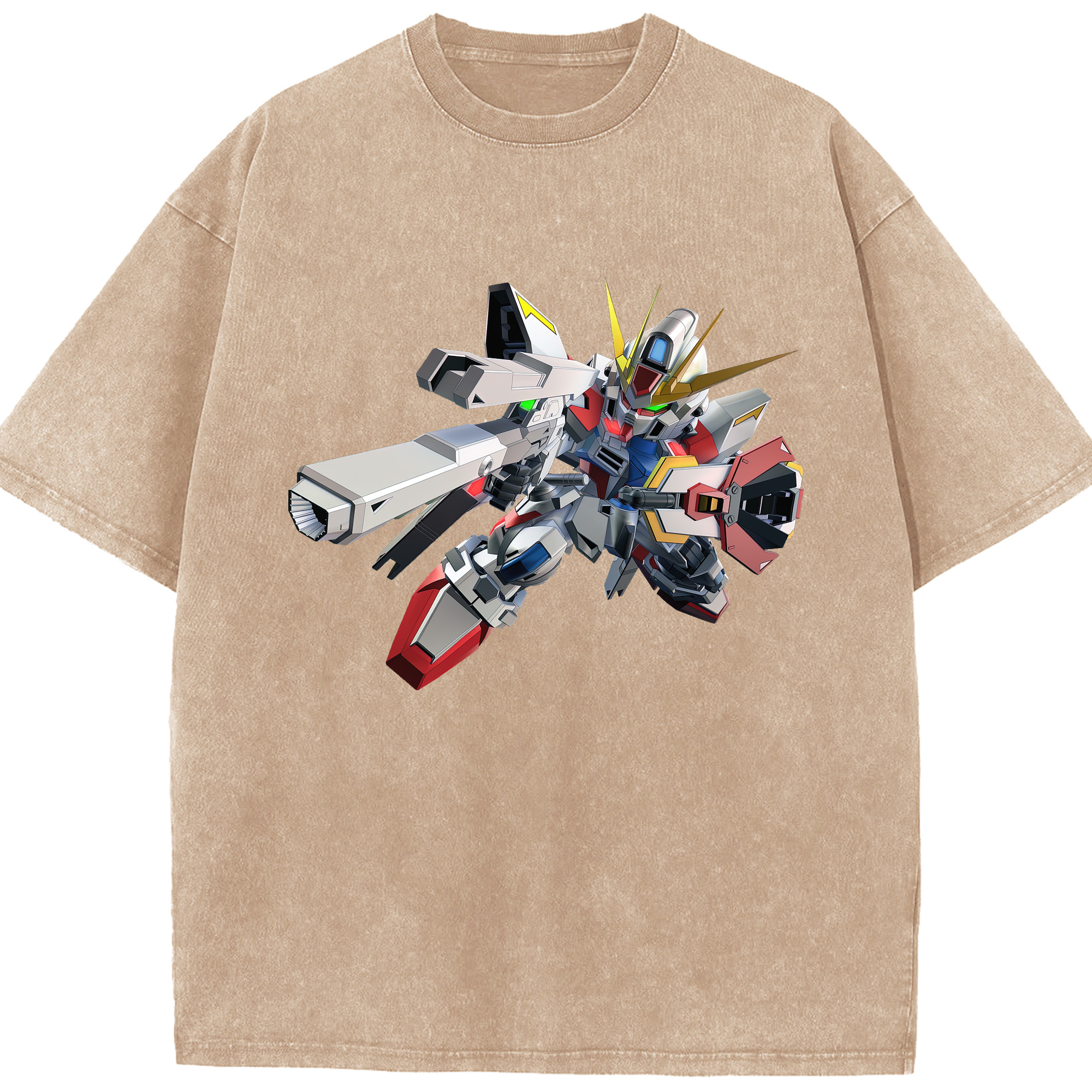 （画像用） 機動戦士ガンダム Mobile Suit Gundam 綿100% ヴィンテージ風 半袖Tシャツ（フロントプリント）