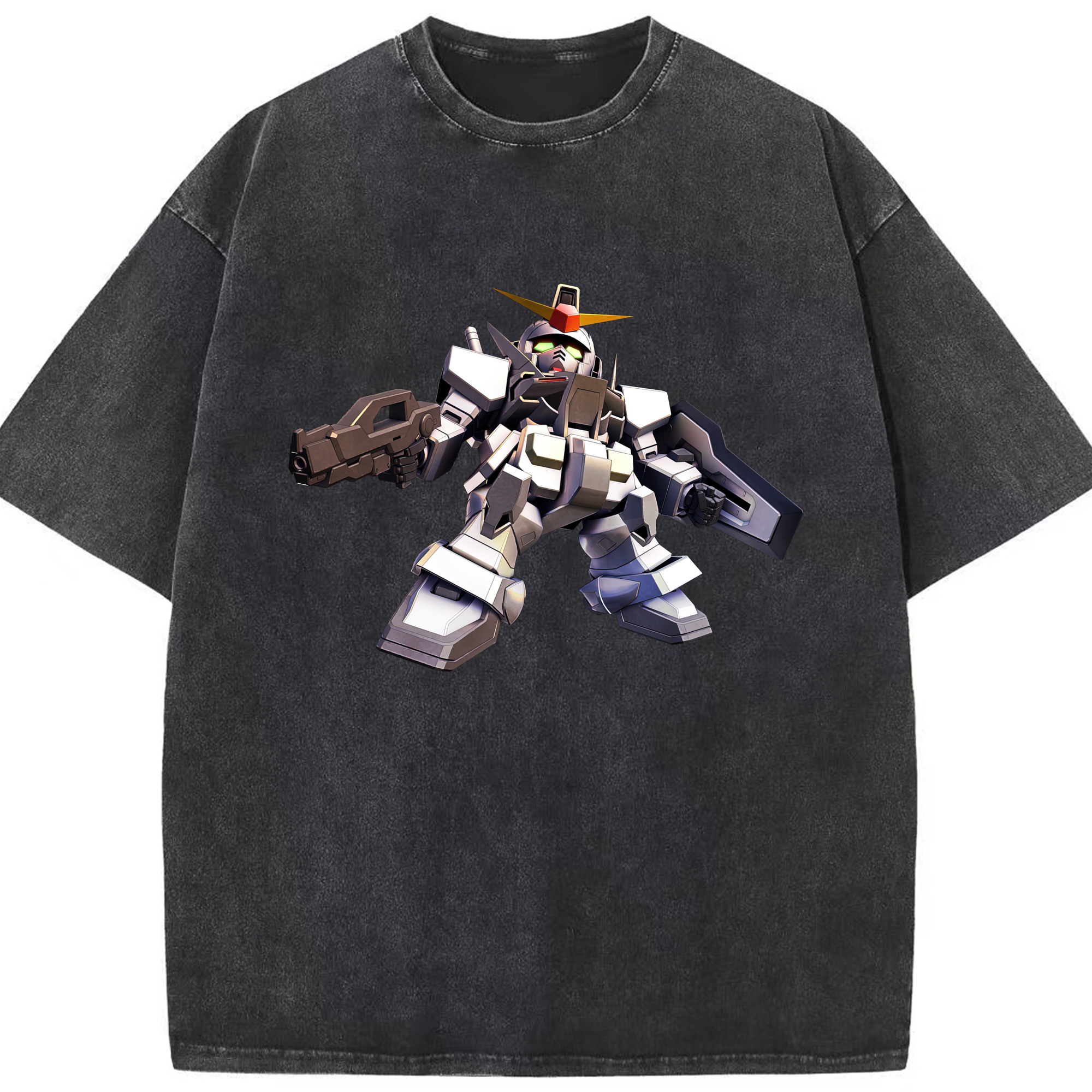 （画像用） 機動戦士ガンダム Mobile Suit Gundam 綿100% ヴィンテージ風 半袖Tシャツ（フロントプリント）