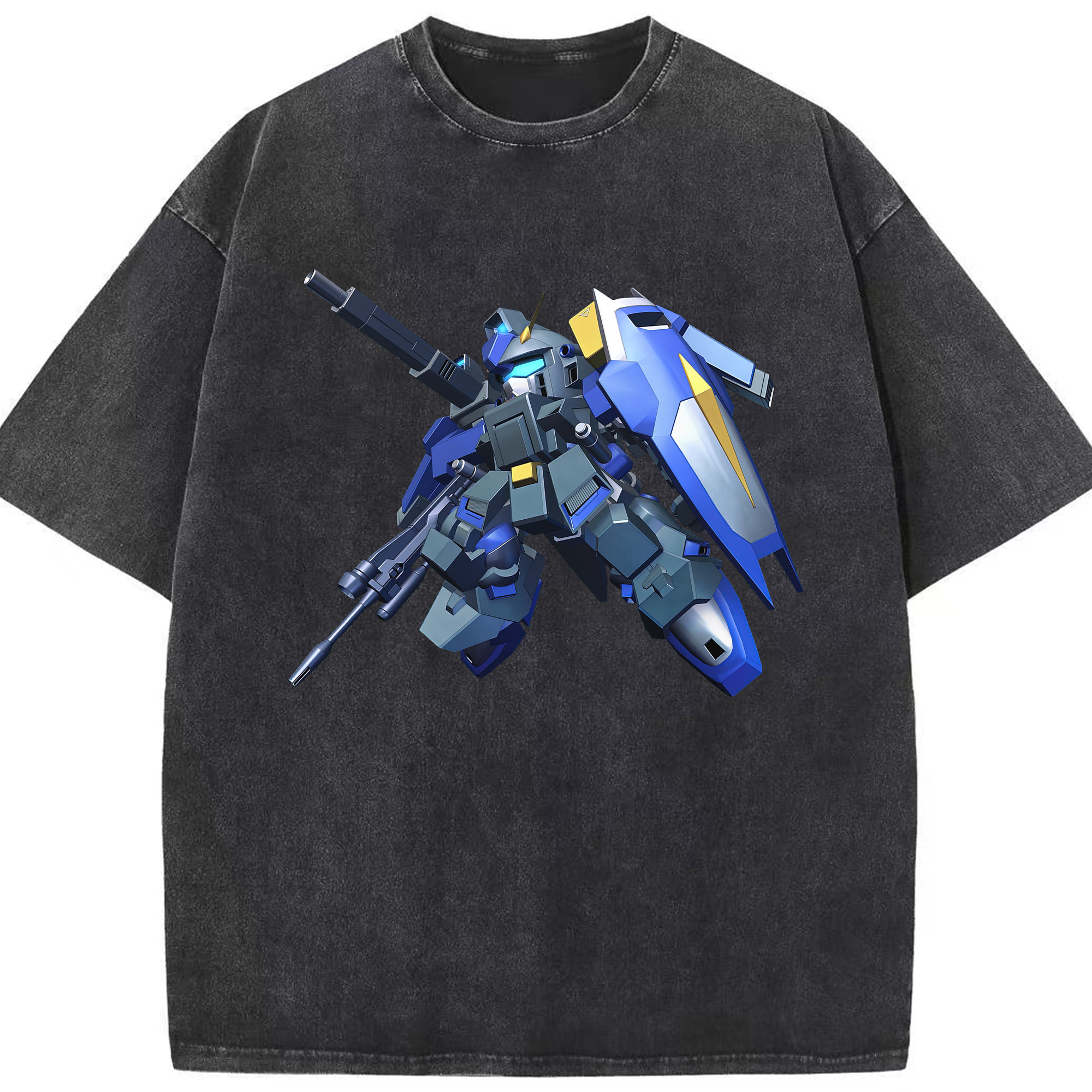 （画像用） 機動戦士ガンダム Mobile Suit Gundam 綿100% ヴィンテージ風 半袖Tシャツ（フロントプリント）