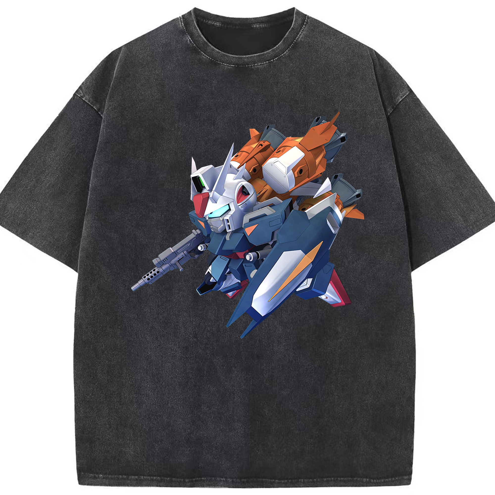 （画像用） 機動戦士ガンダム Mobile Suit Gundam 綿100% ヴィンテージ風 半袖Tシャツ（フロントプリント）